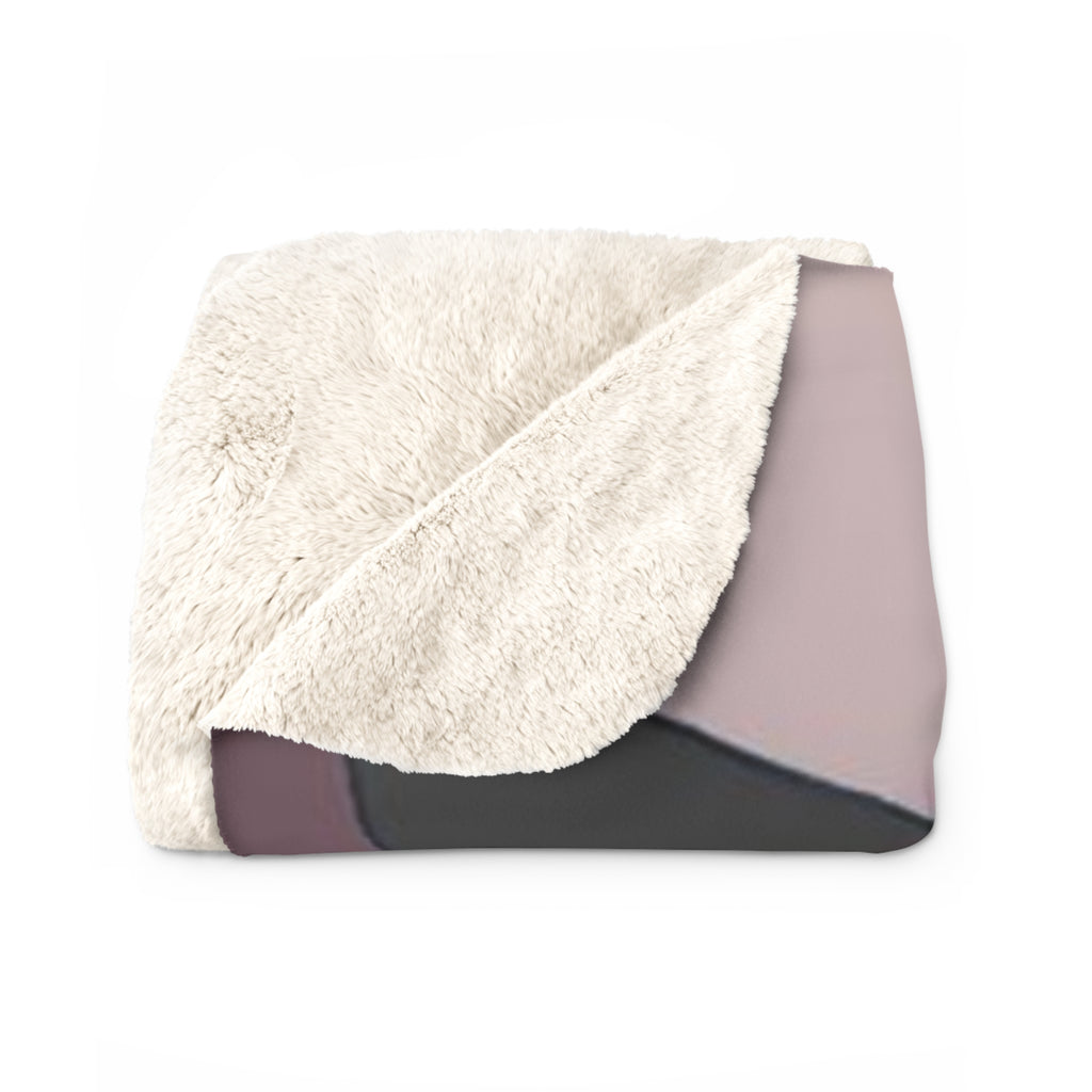 Kuromi Mugshot Sherpa Fleece Blanket — Cute Sanrio Character Cozy Throw