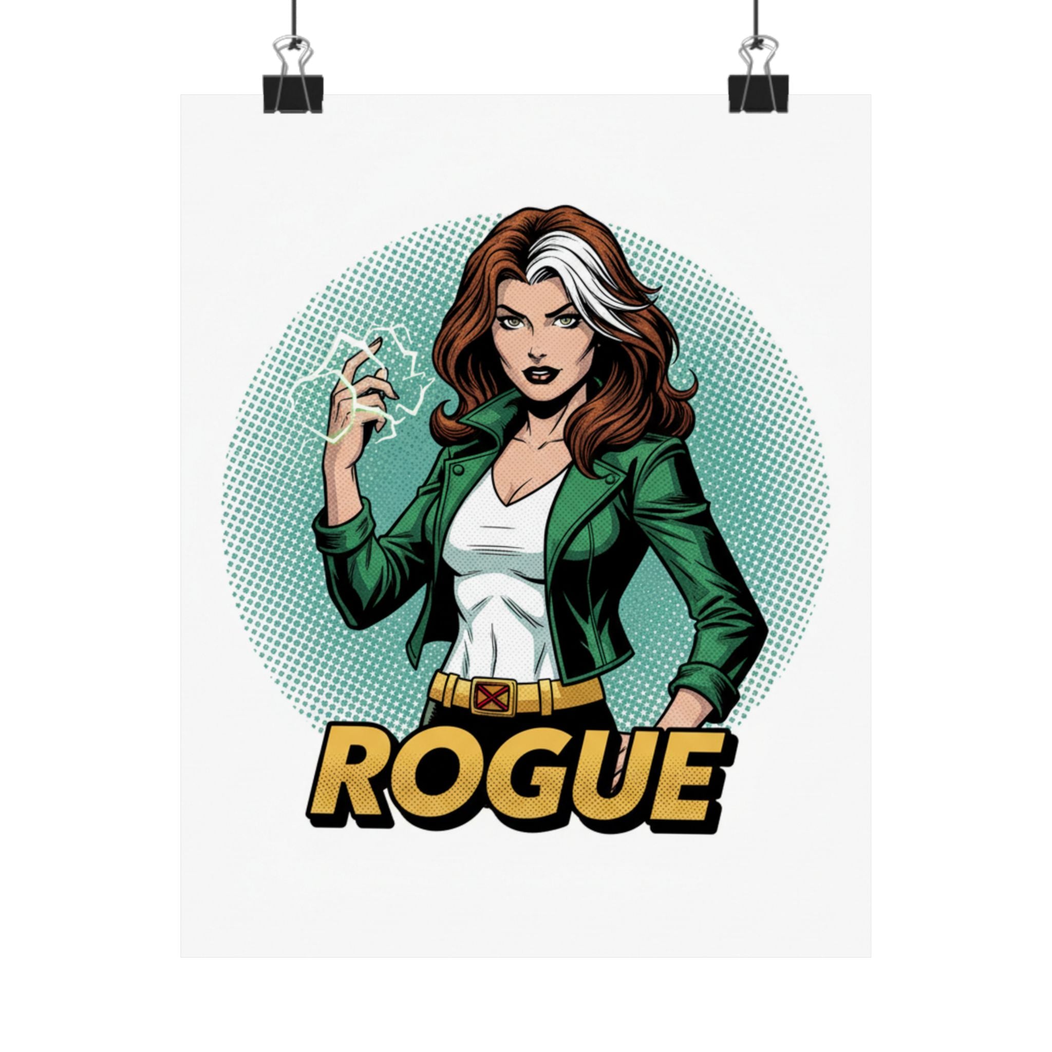 Comic Superhero rogue xmen Poster — 'Rogue' Matte Vertical Art Print