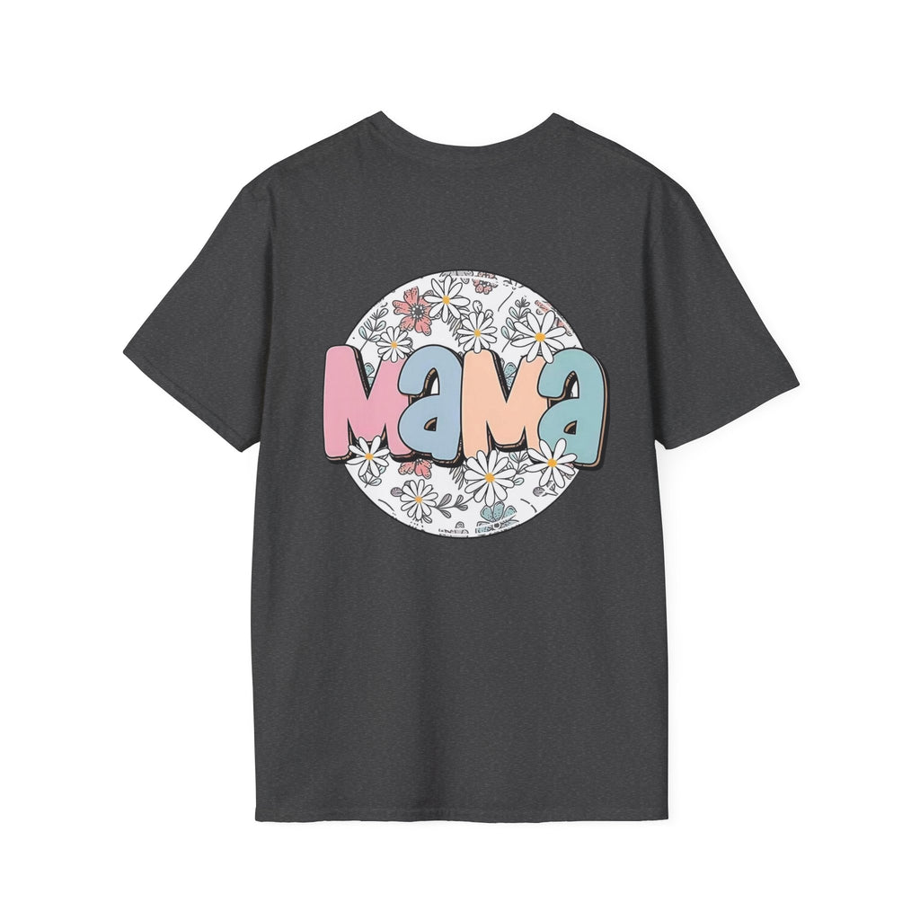 Mama Floral T-Shirt — Cute Smiley Daisy Mom Tee