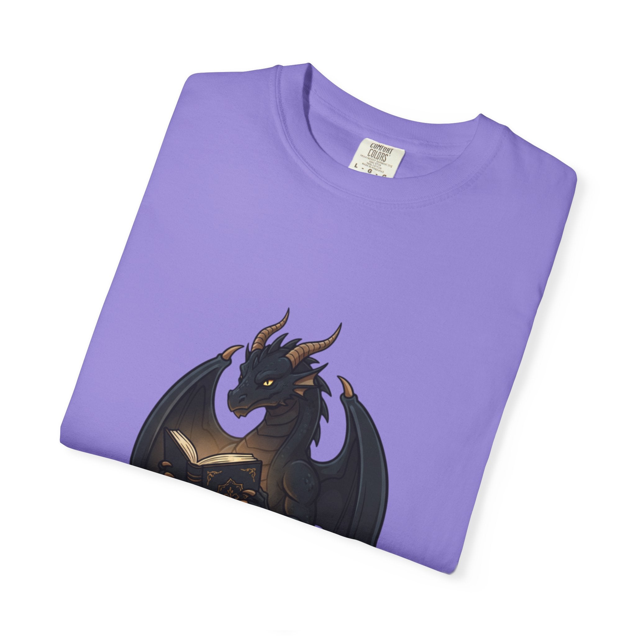 Dragon Reading T-Shirt — 'reading is like dreaming with your eyes open' Graphic Tee