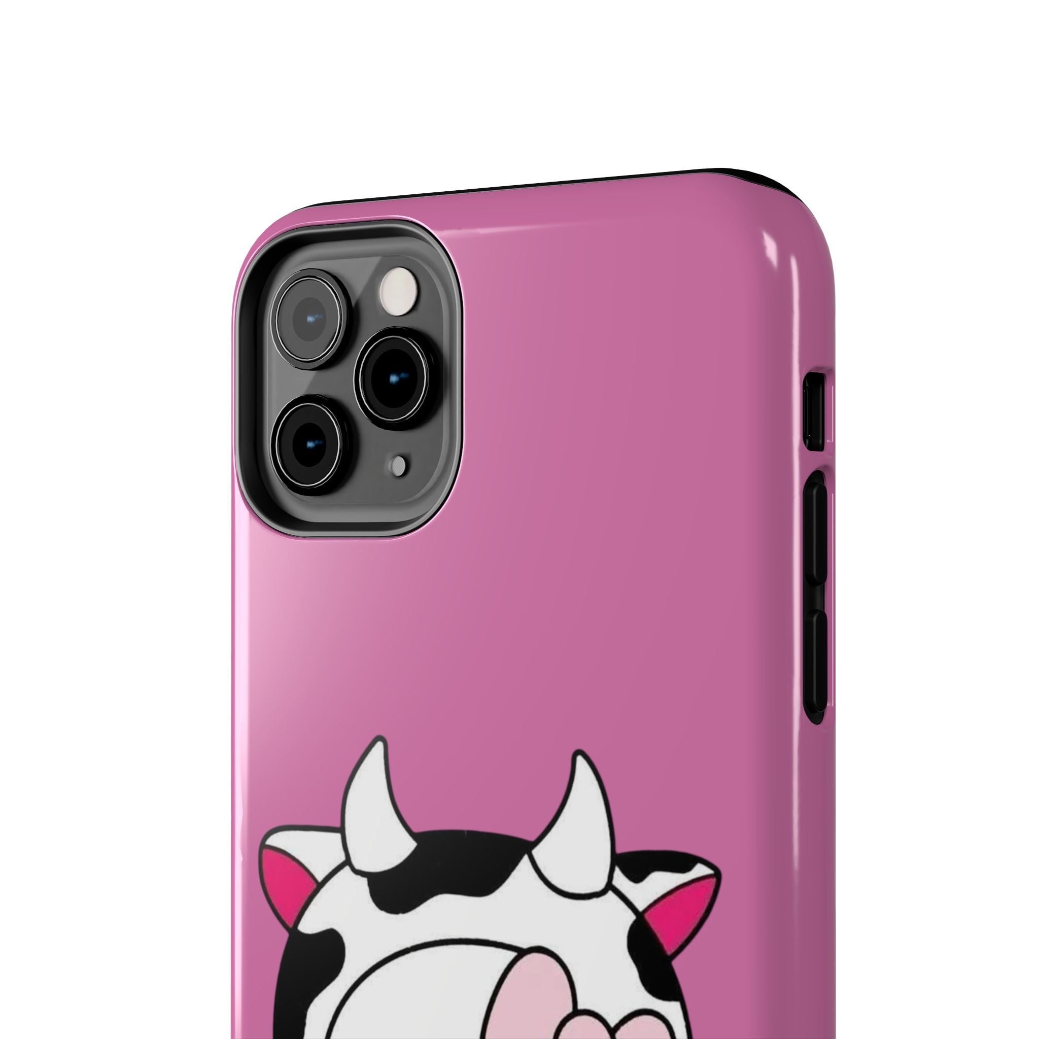 Hello Kitty Cow Cute Tough Phone Case – Pink Heart Protective Cover