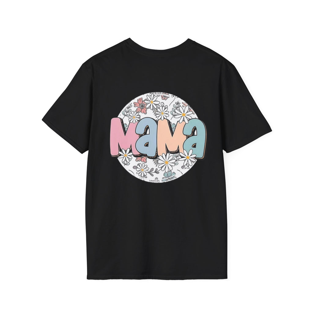 Mama Floral T-Shirt — Cute Smiley Daisy Mom Tee