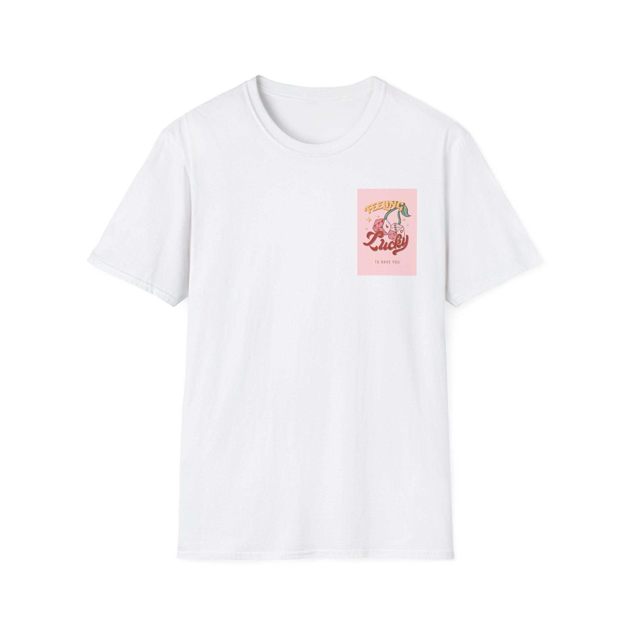 Feeling Lucky T-Shirt — Retro Dice Floral Graphic Tee