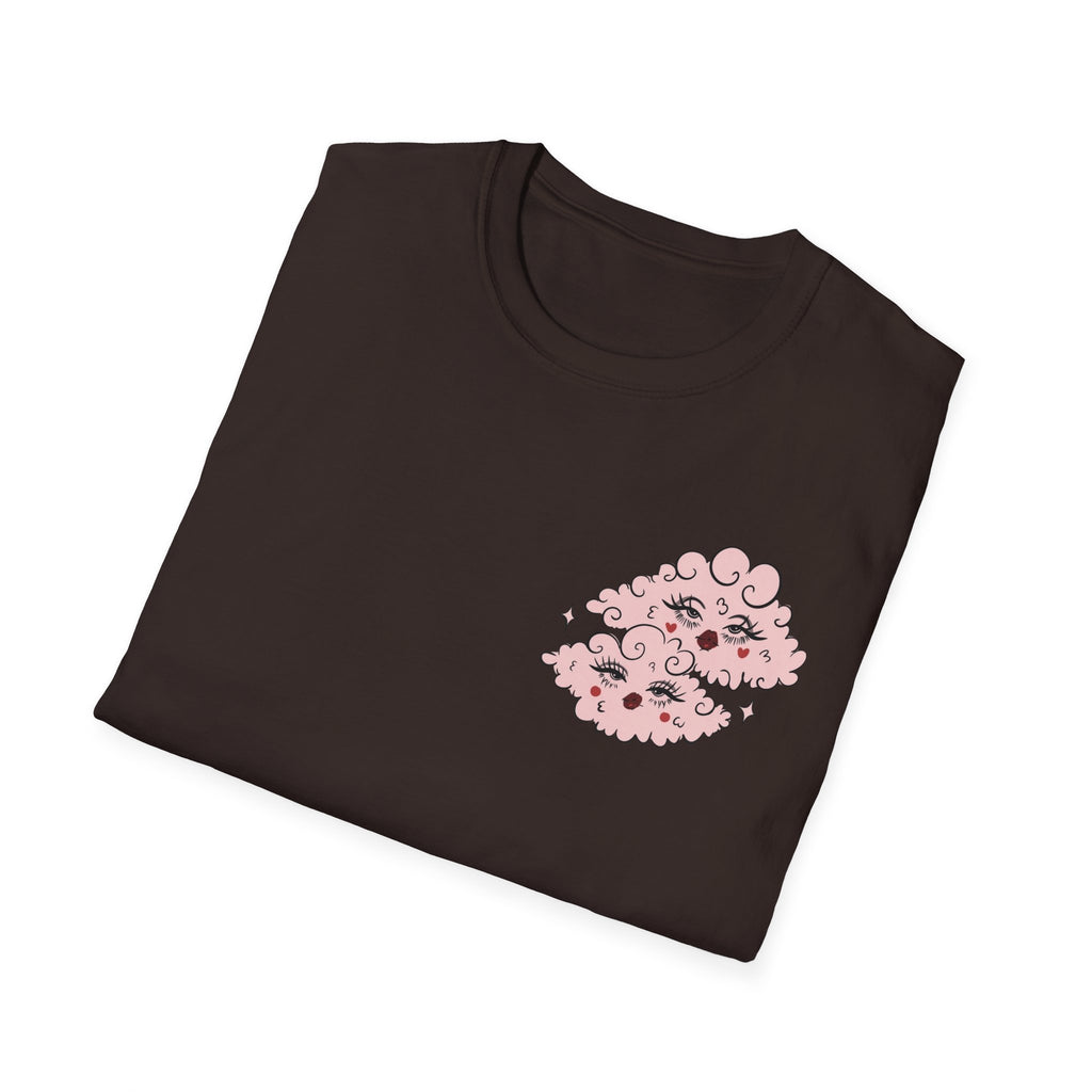 valentines Cherub Angel Love T-Shirt — Vintage Pink Valentine Heart Graphic Tee