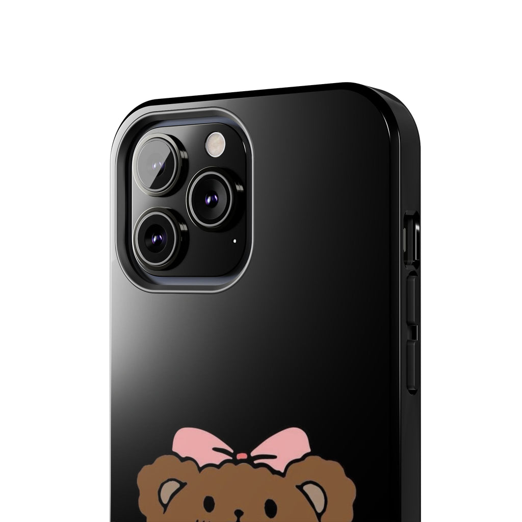 Cute Hello Kitty Bear Heart Tough Phone Case — Protective Cute Cartoon iPhone Cover