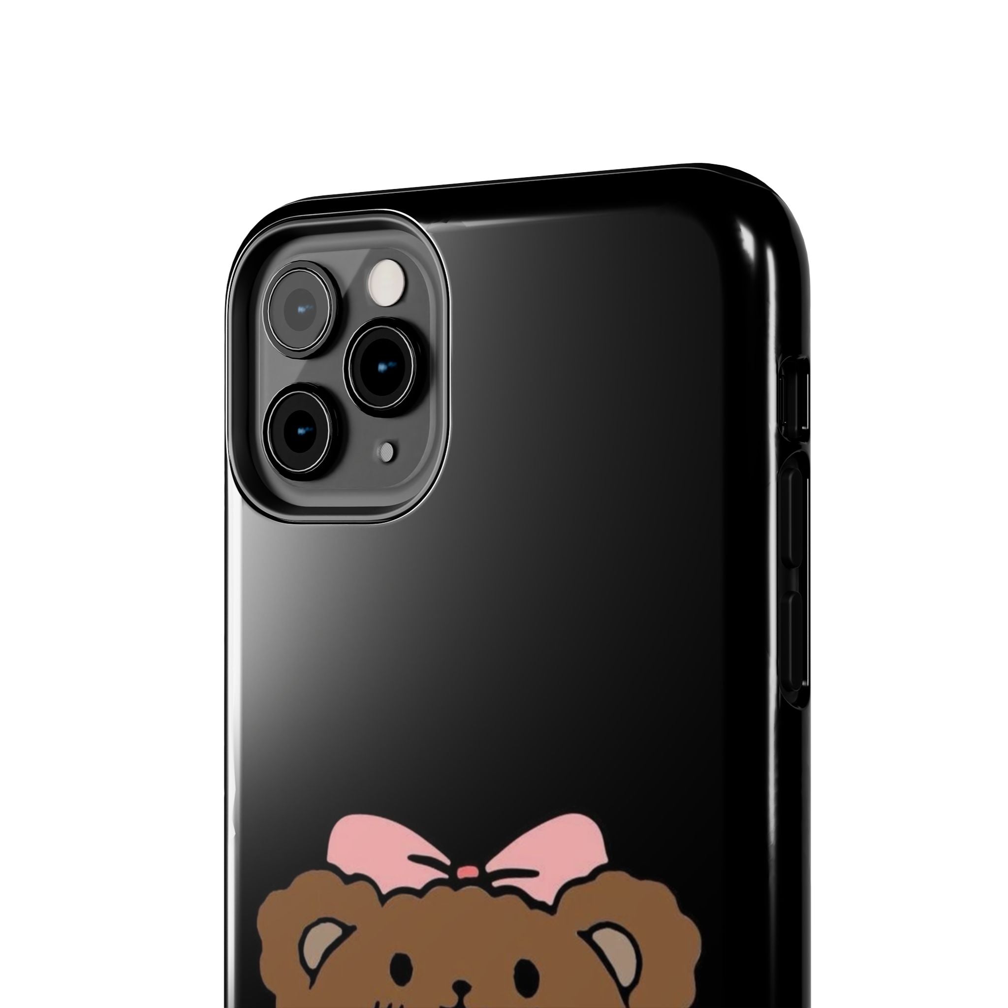 Cute Hello Kitty Bear Heart Tough Phone Case — Protective Cute Cartoon iPhone Cover