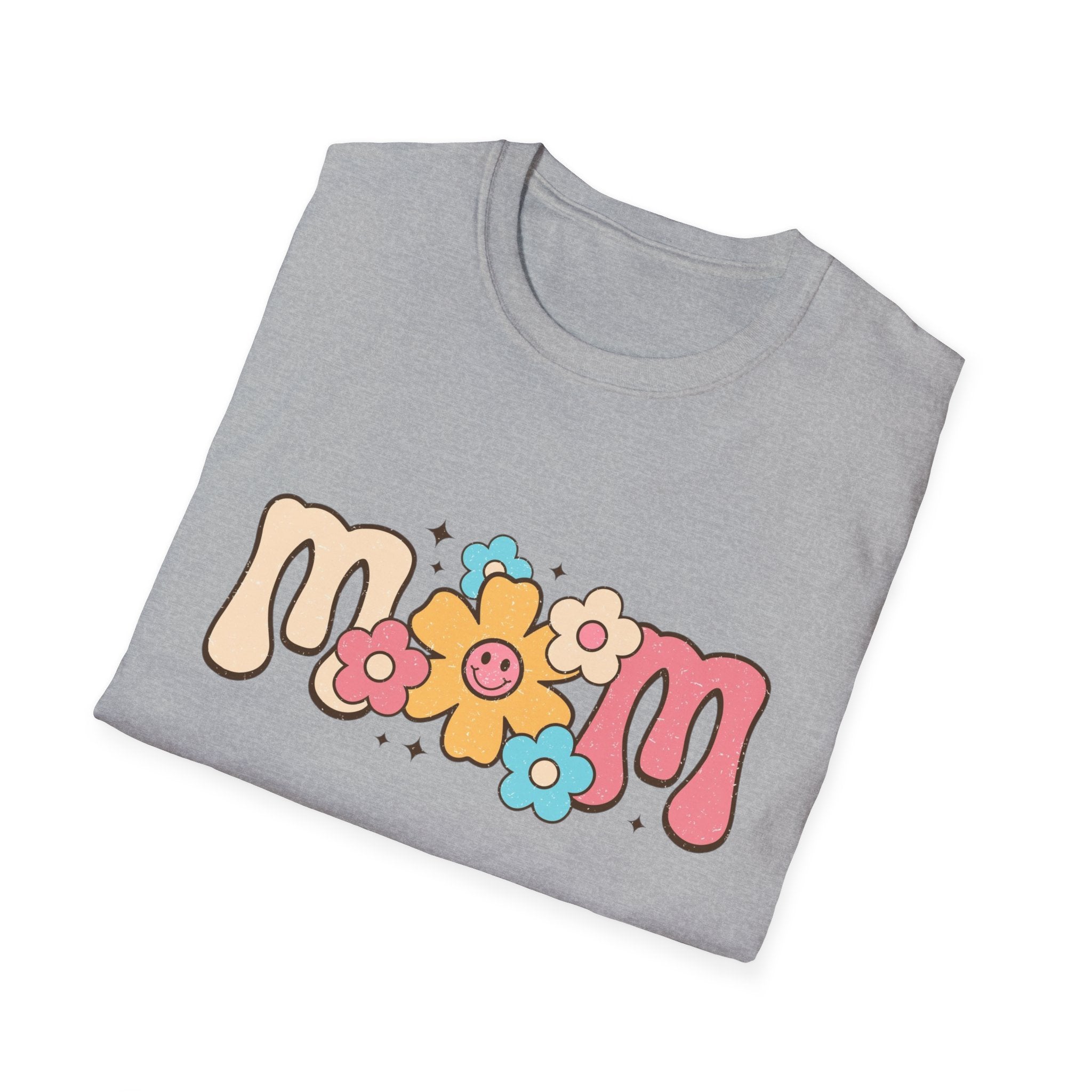 Mom Flower Retro Graphic T-Shirt