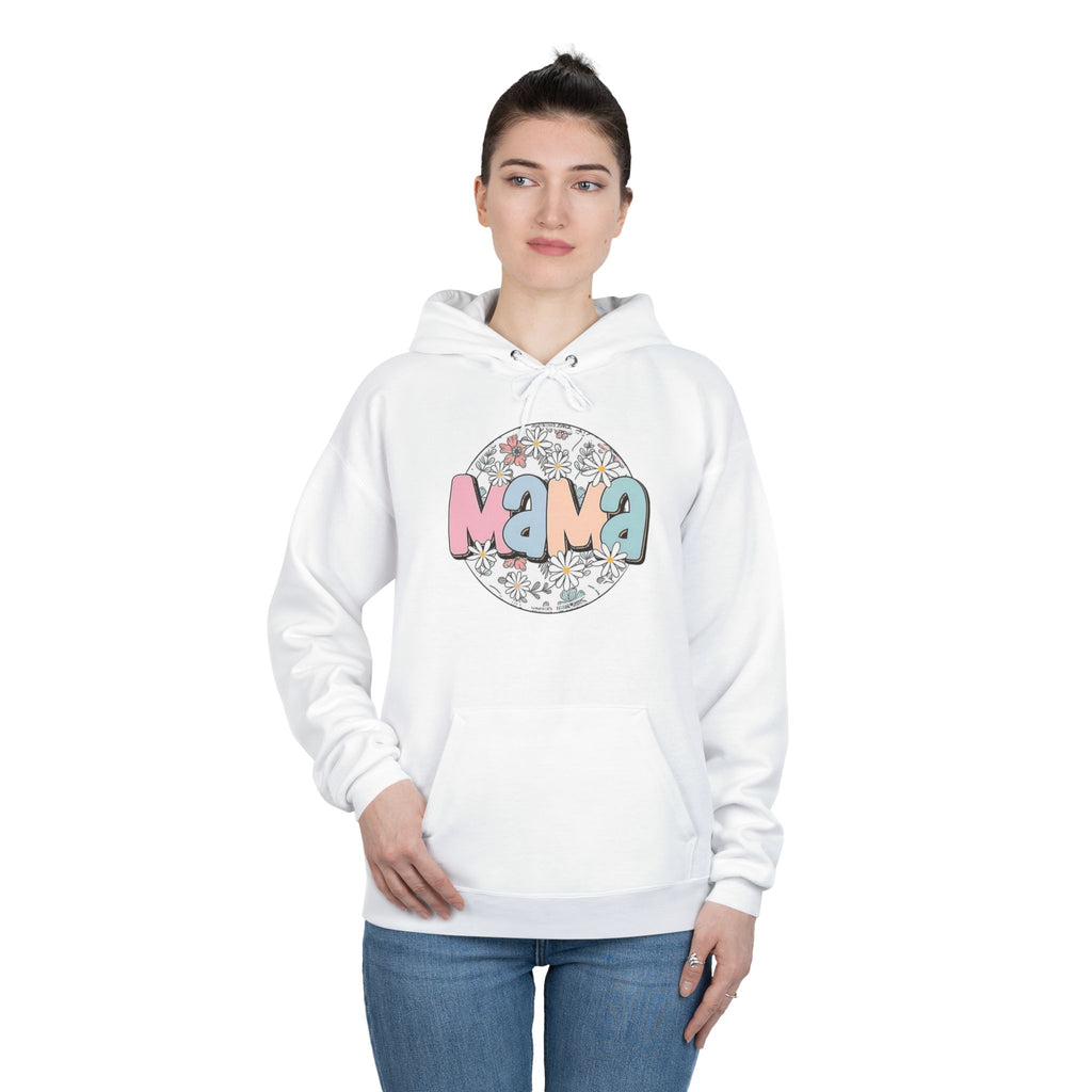 Mama Floral Hoodie — Pastel Retro "Mama" Pullover for Moms | Mother’s Day Gift