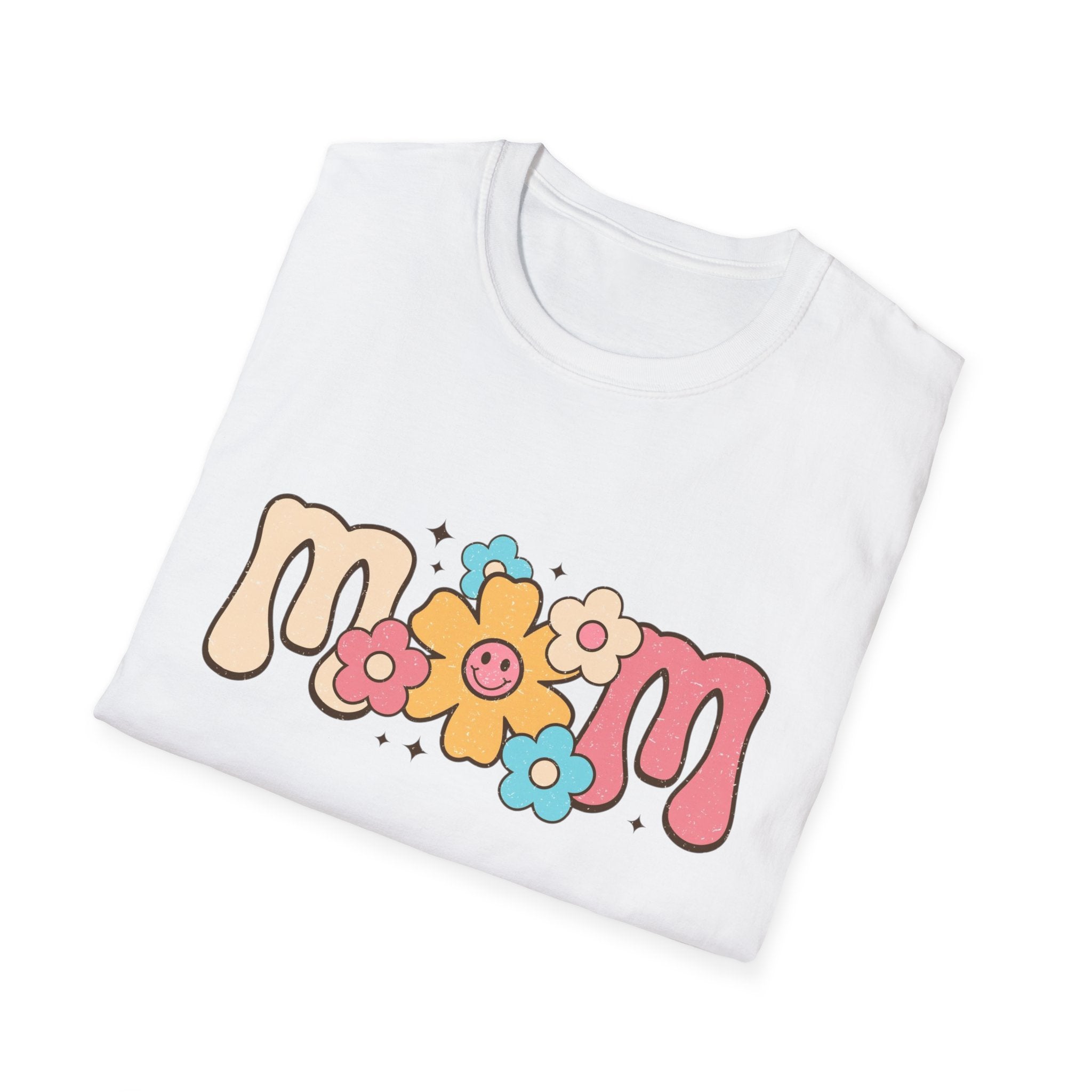 Mom Flower Retro Graphic T-Shirt