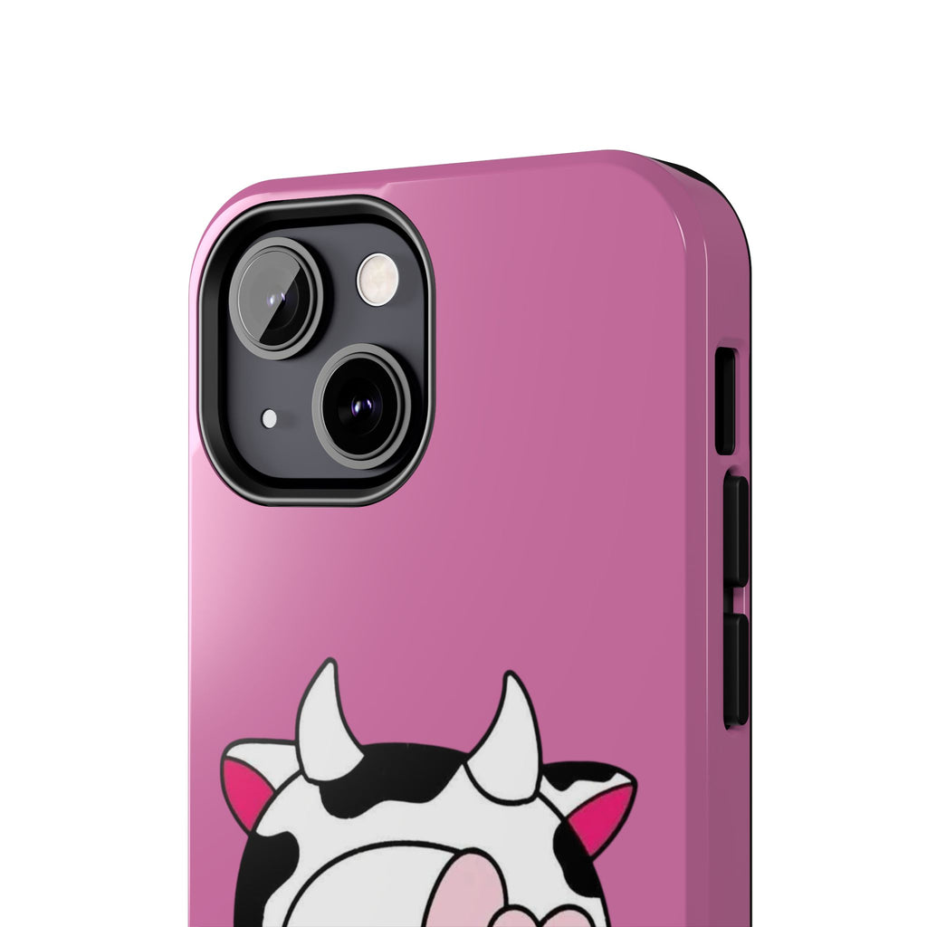 Hello Kitty Cow Cute Tough Phone Case – Pink Heart Protective Cover