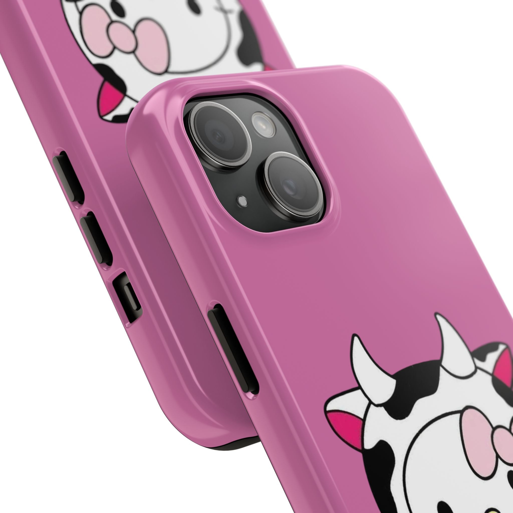 Hello Kitty Cow Cute Tough Phone Case – Pink Heart Protective Cover
