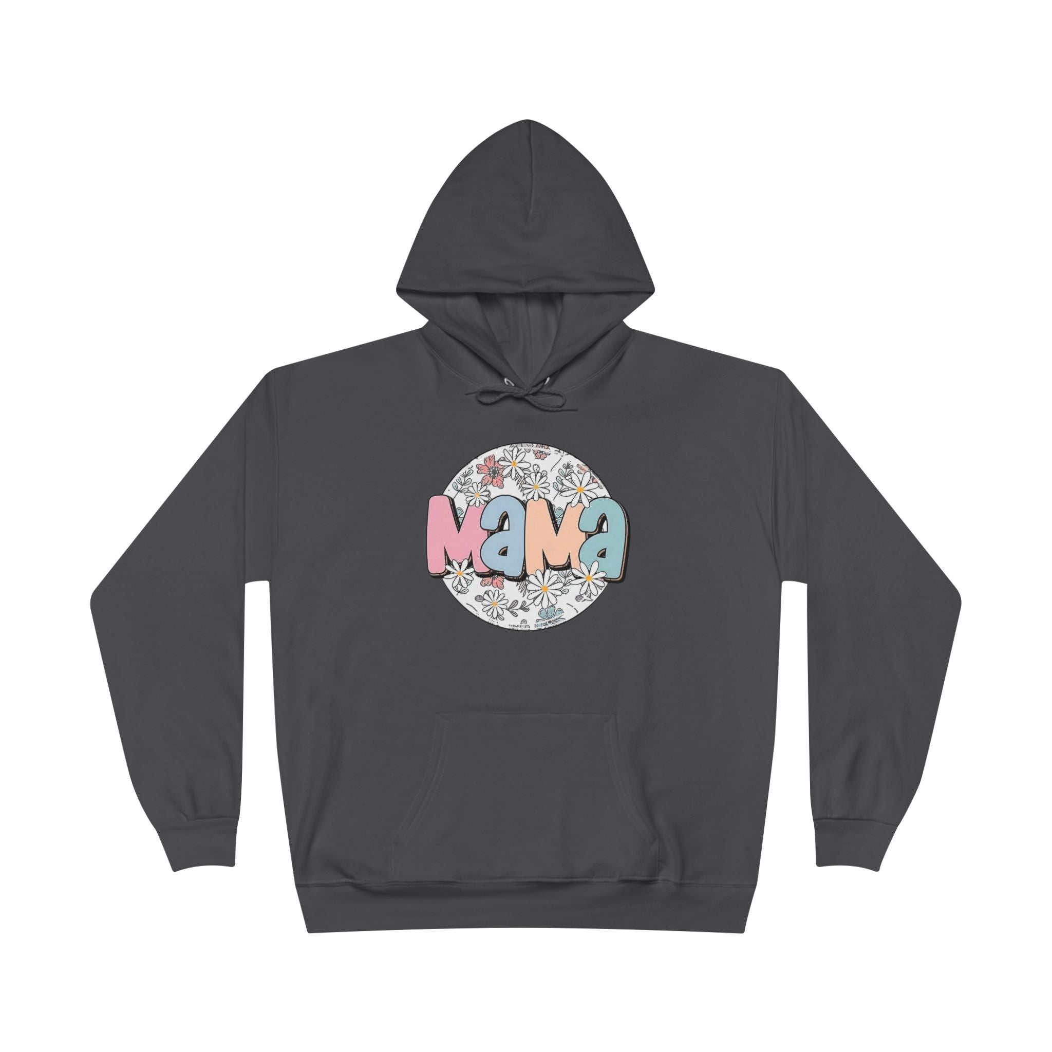 Mama Floral Hoodie — Pastel Retro "Mama" Pullover for Moms | Mother’s Day Gift