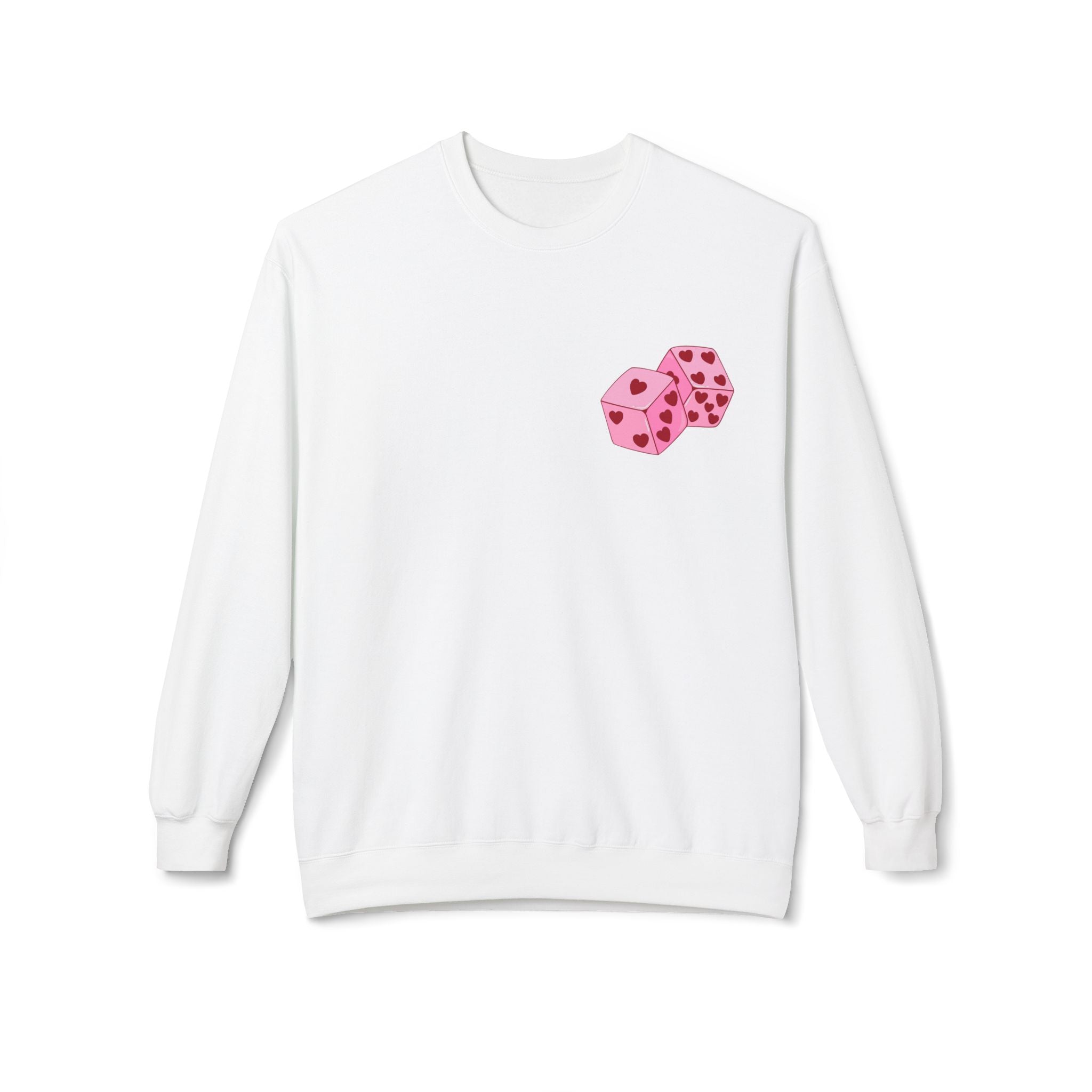Cupid Valentine's Sweatshirt — Retro Pink Cherub with Heart Sunglasses Crewneck