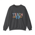 Teacher Crewneck Sweatshirt – "TEACH" Pencil & Bow Design