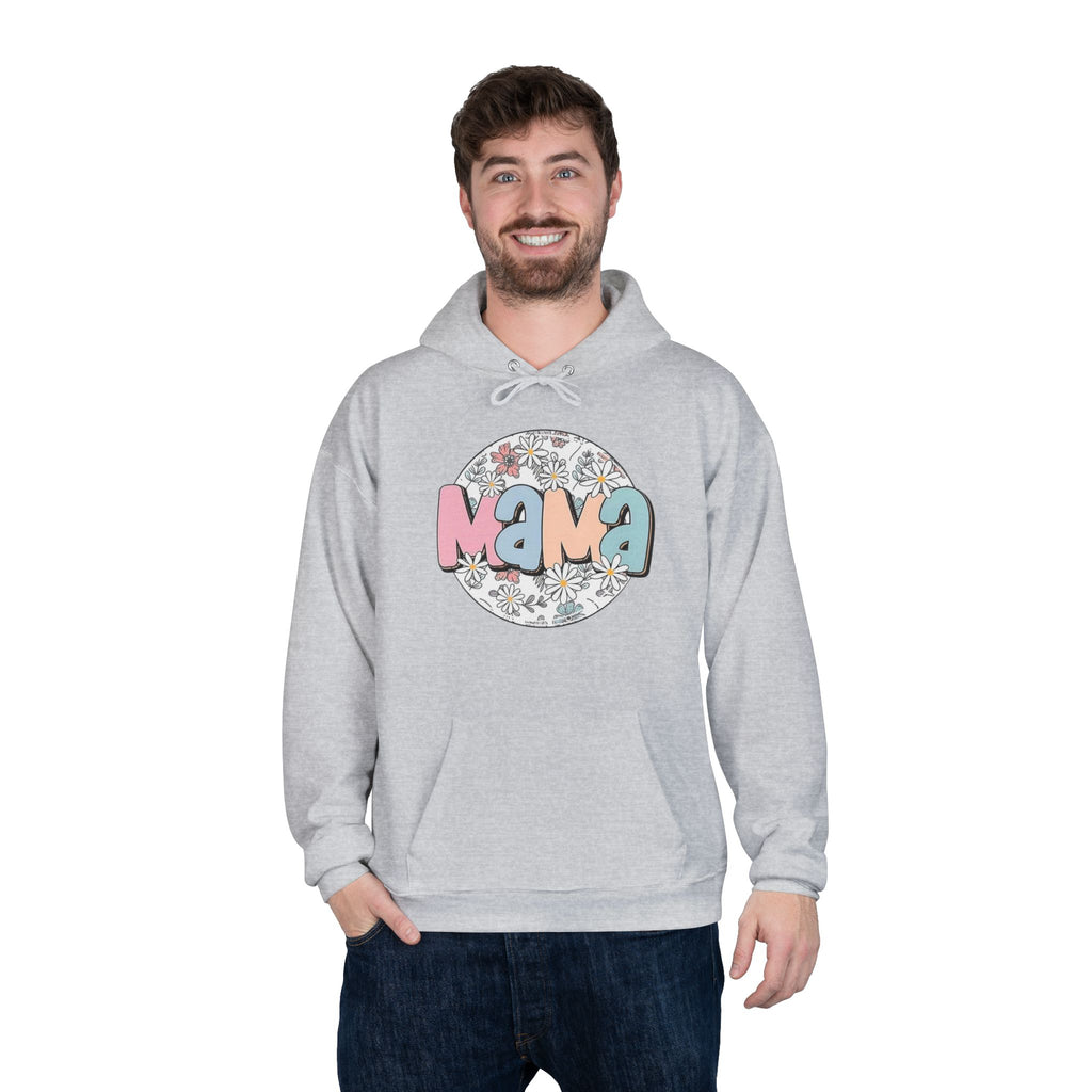 Mama Floral Hoodie — Pastel Retro "Mama" Pullover for Moms | Mother’s Day Gift