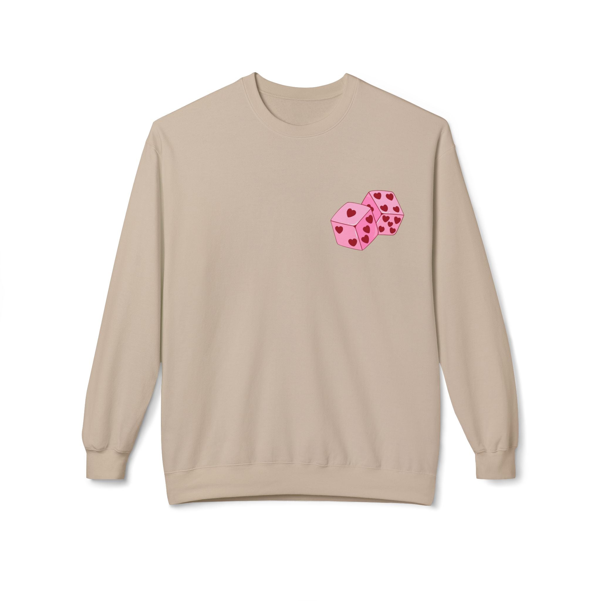 Cupid Valentine's Sweatshirt — Retro Pink Cherub with Heart Sunglasses Crewneck