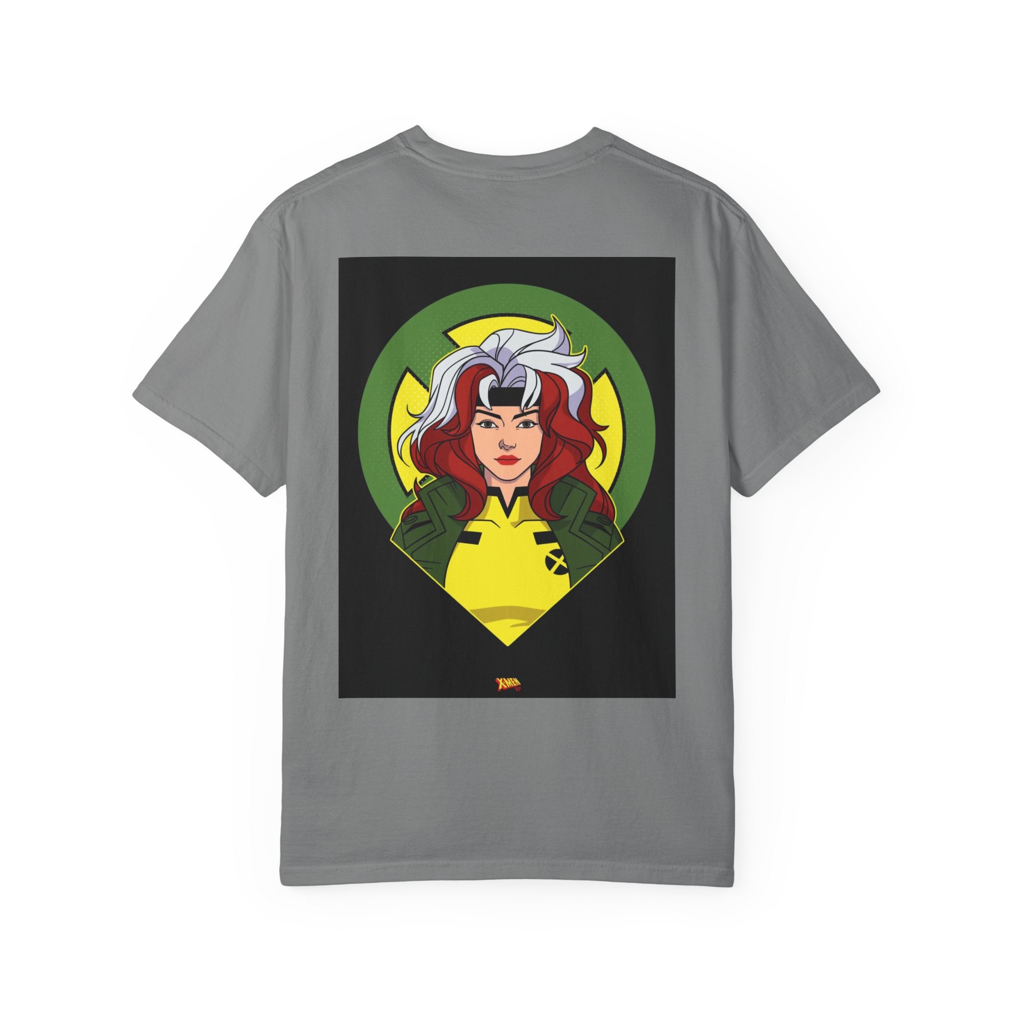 Rogue X‑Men Graphic T-Shirt — Retro Comic Logo Front & Illustrated Back