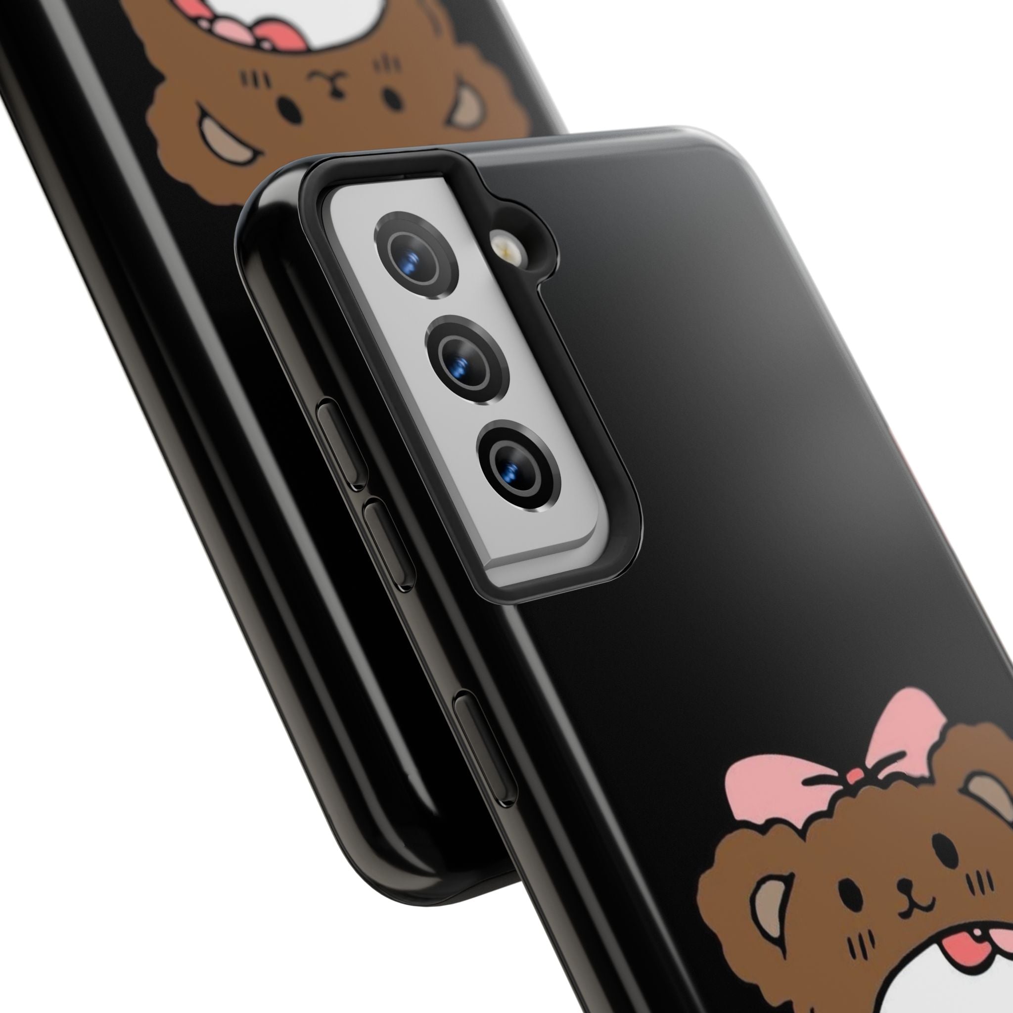 Cute Hello Kitty Bear Heart Tough Phone Case — Protective Cute Cartoon iPhone Cover