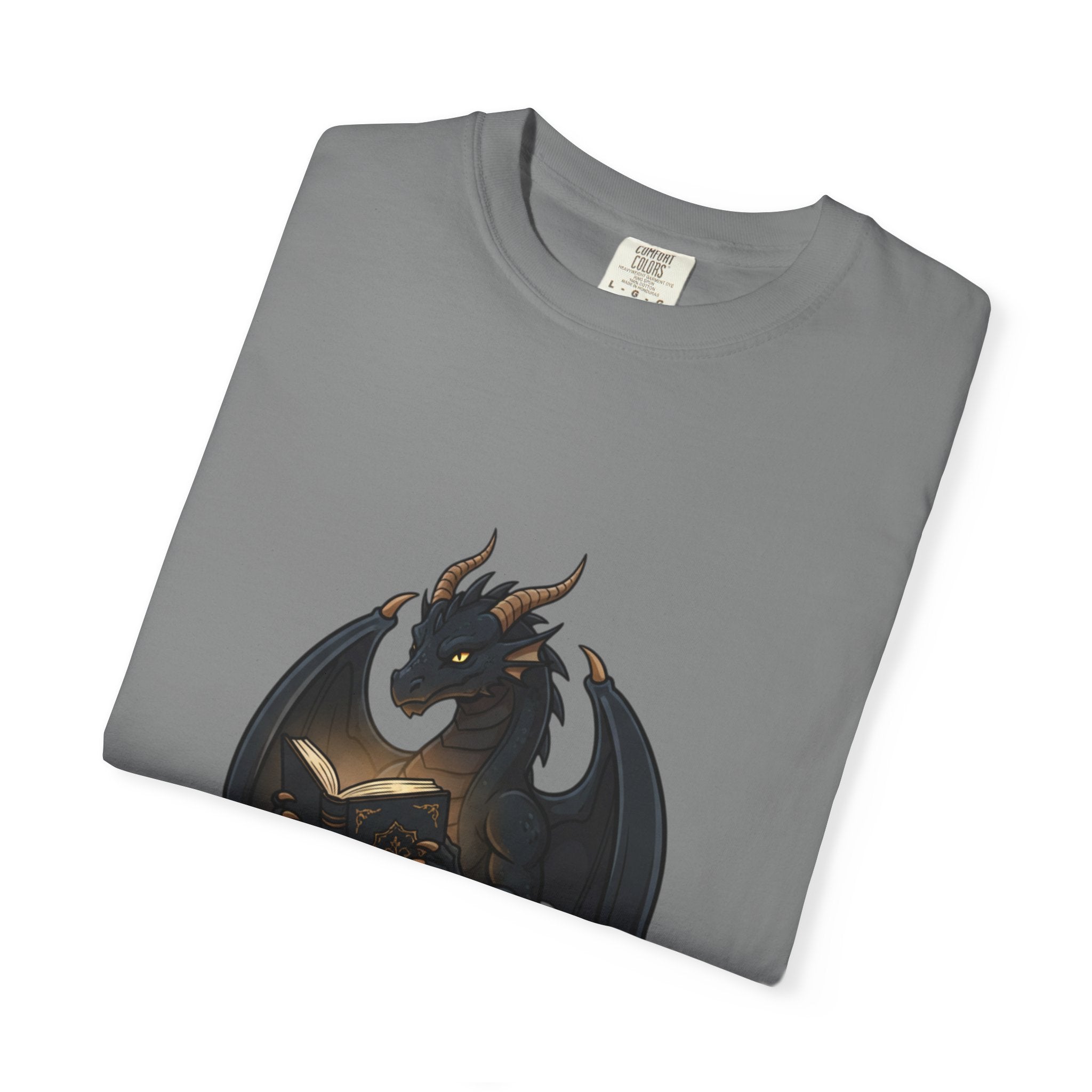 Dragon Reading T-Shirt — 'reading is like dreaming with your eyes open' Graphic Tee