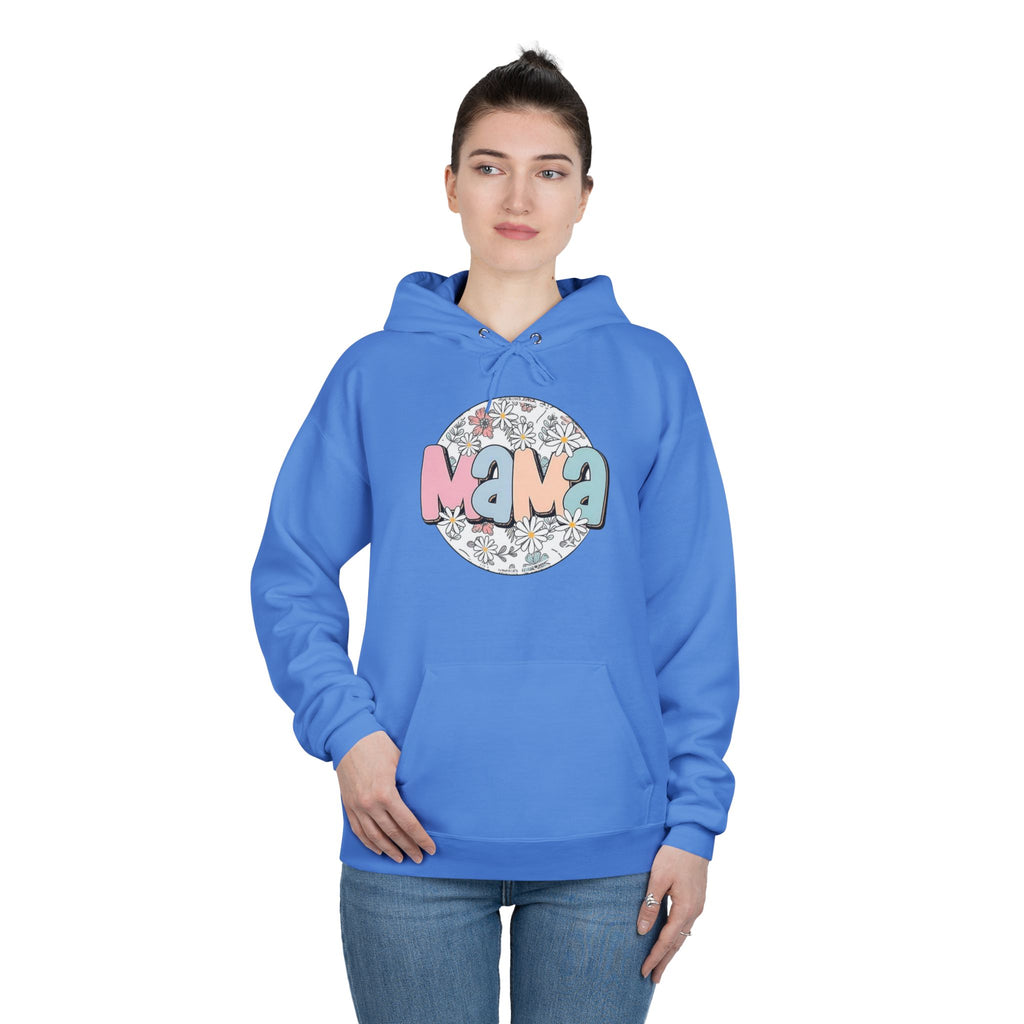Mama Floral Hoodie — Pastel Retro "Mama" Pullover for Moms | Mother’s Day Gift