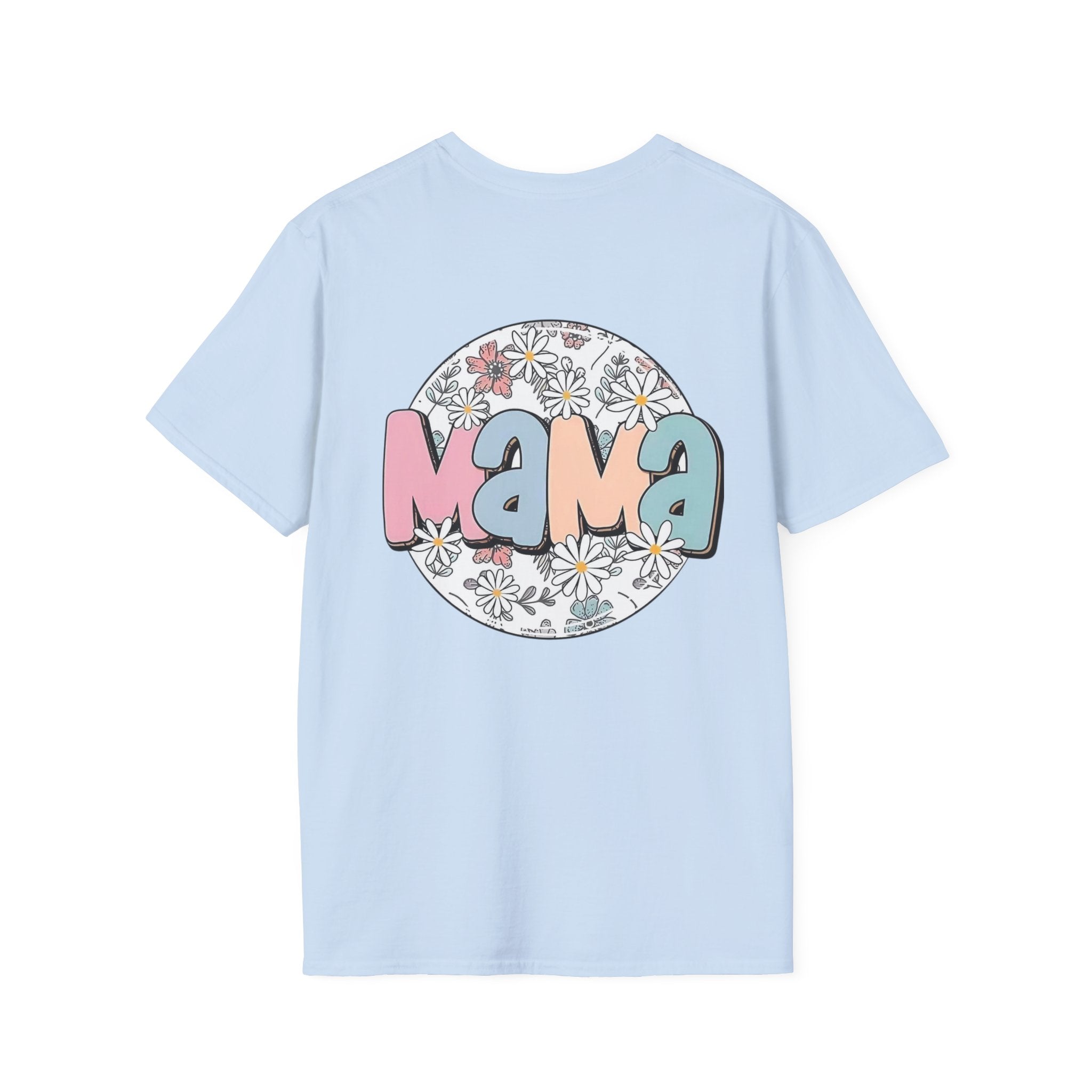 Mama Floral T-Shirt — Cute Smiley Daisy Mom Tee
