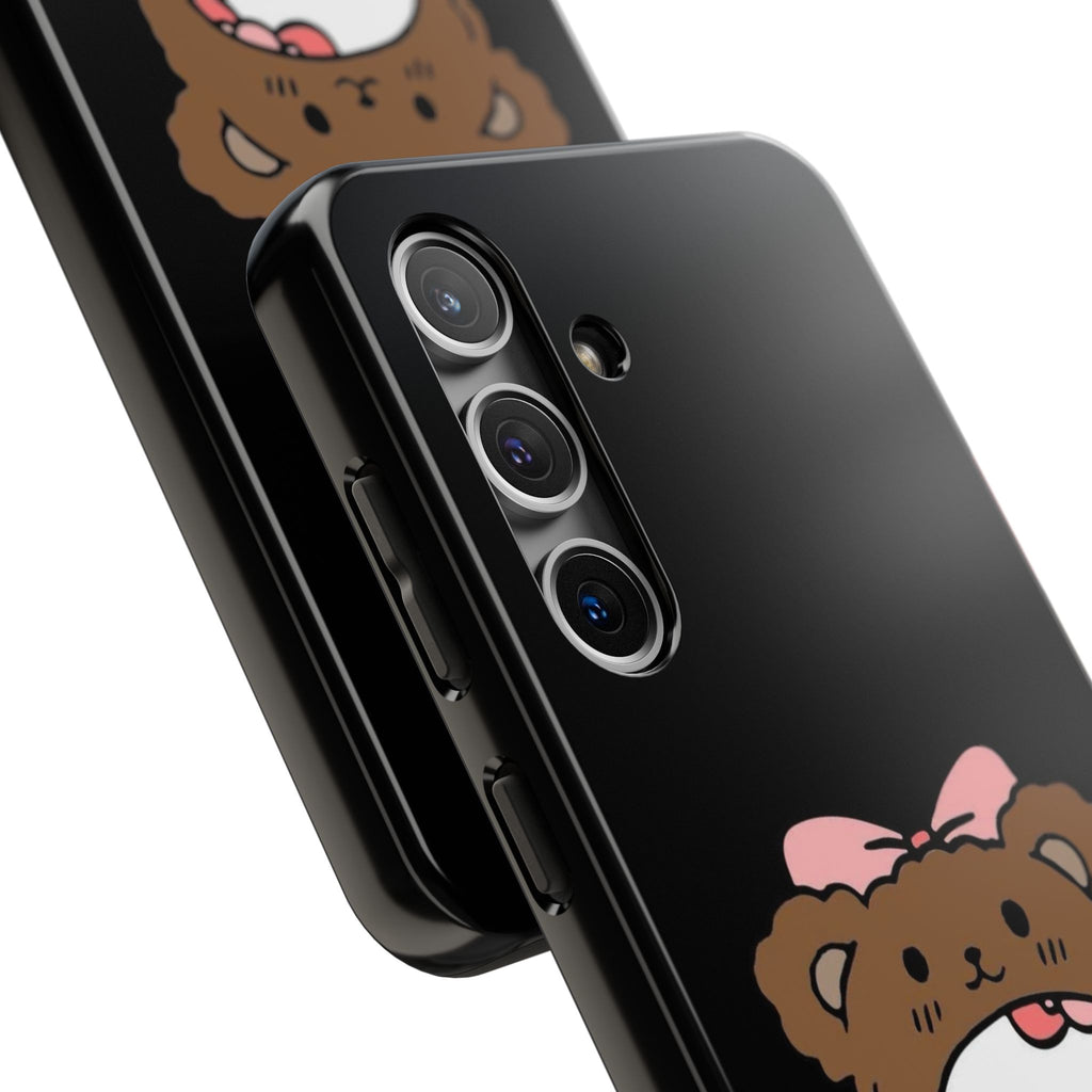 Cute Hello Kitty Bear Heart Tough Phone Case — Protective Cute Cartoon iPhone Cover