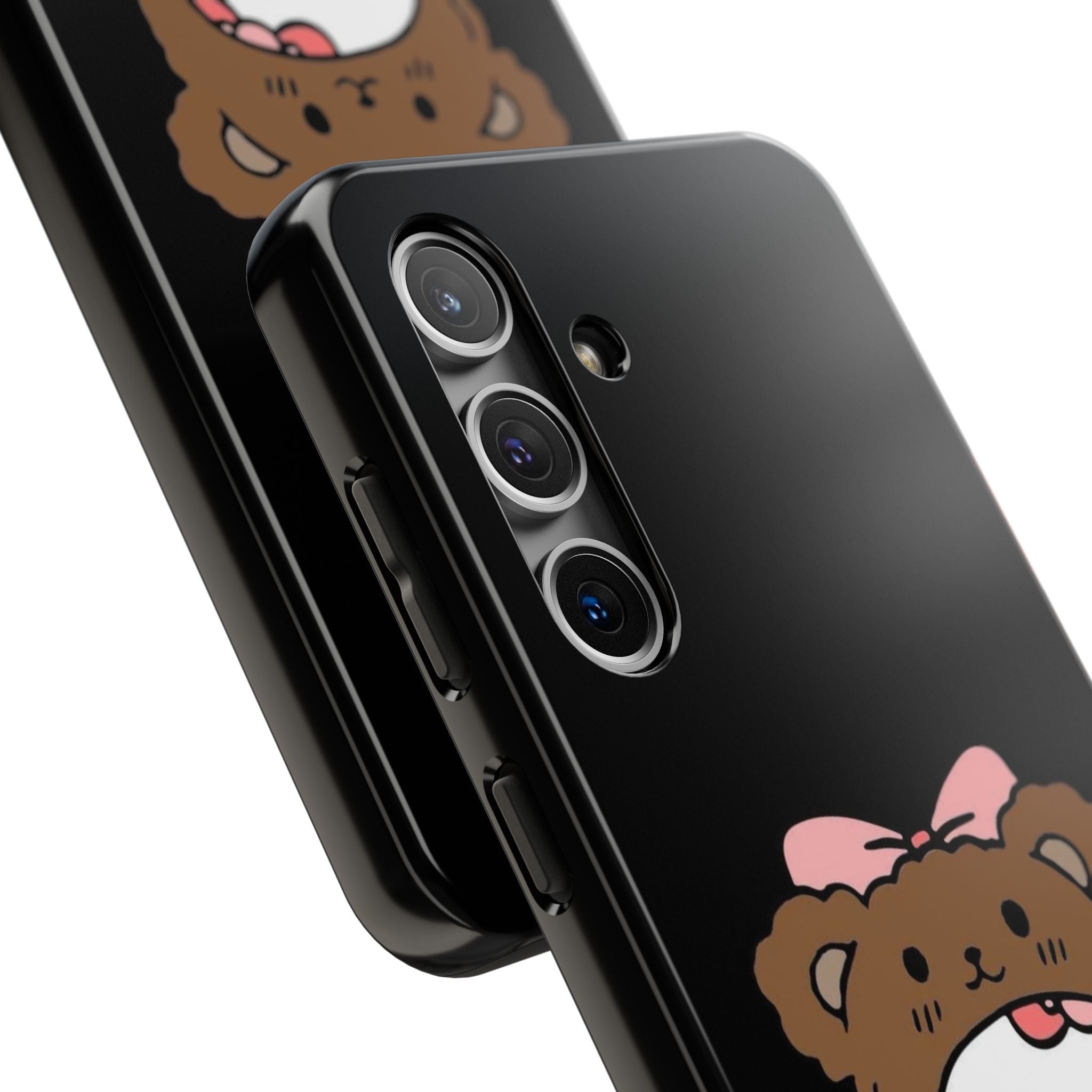 Cute Hello Kitty Bear Heart Tough Phone Case — Protective Cute Cartoon iPhone Cover