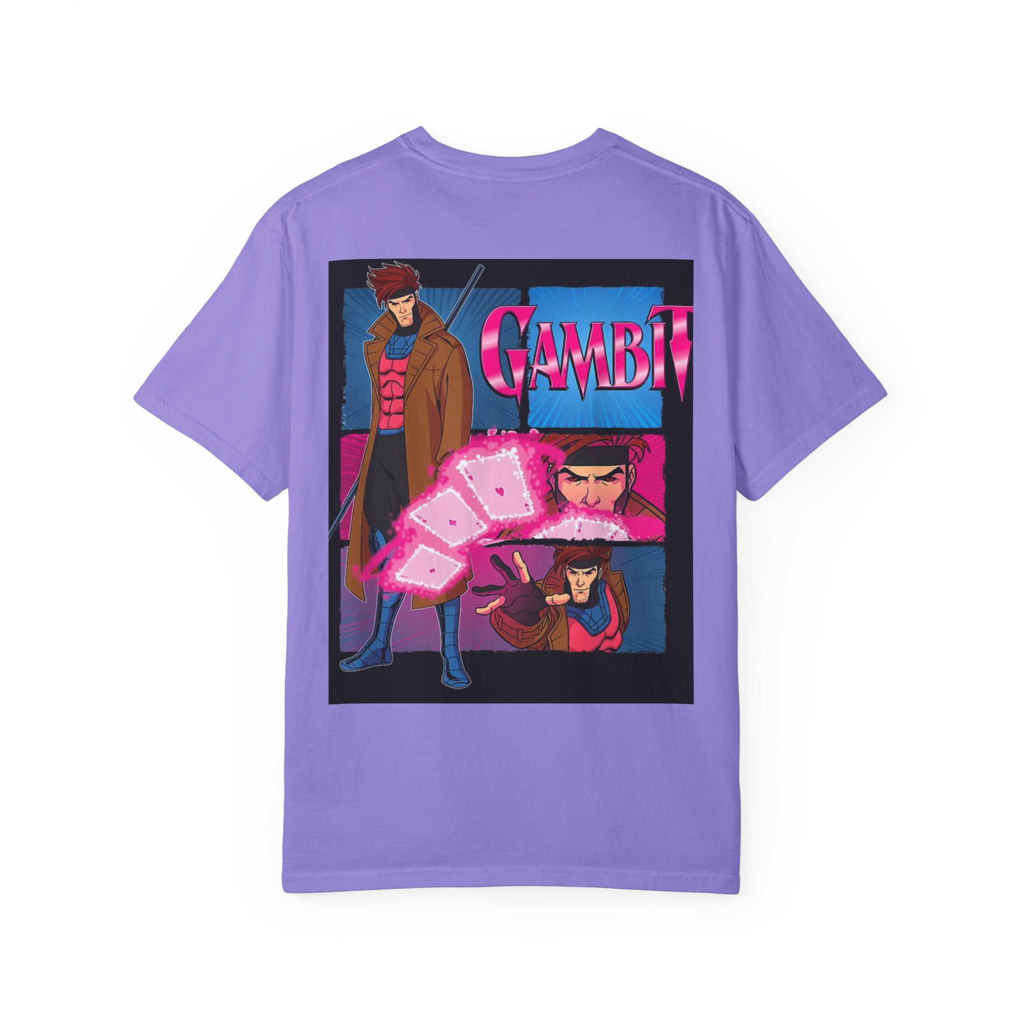 Gambit X‑Men Graphic T-Shirt — Retro Comic Back Print