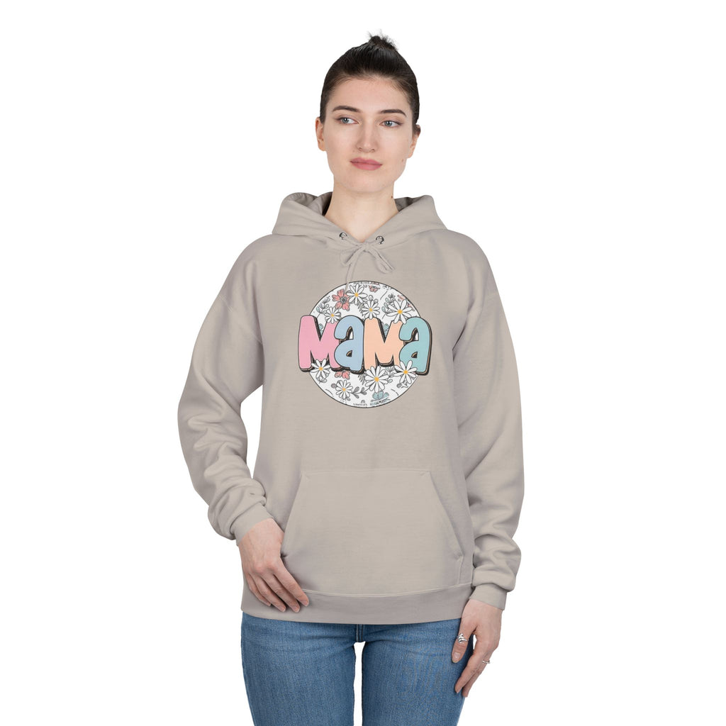 Mama Floral Hoodie — Pastel Retro "Mama" Pullover for Moms | Mother’s Day Gift