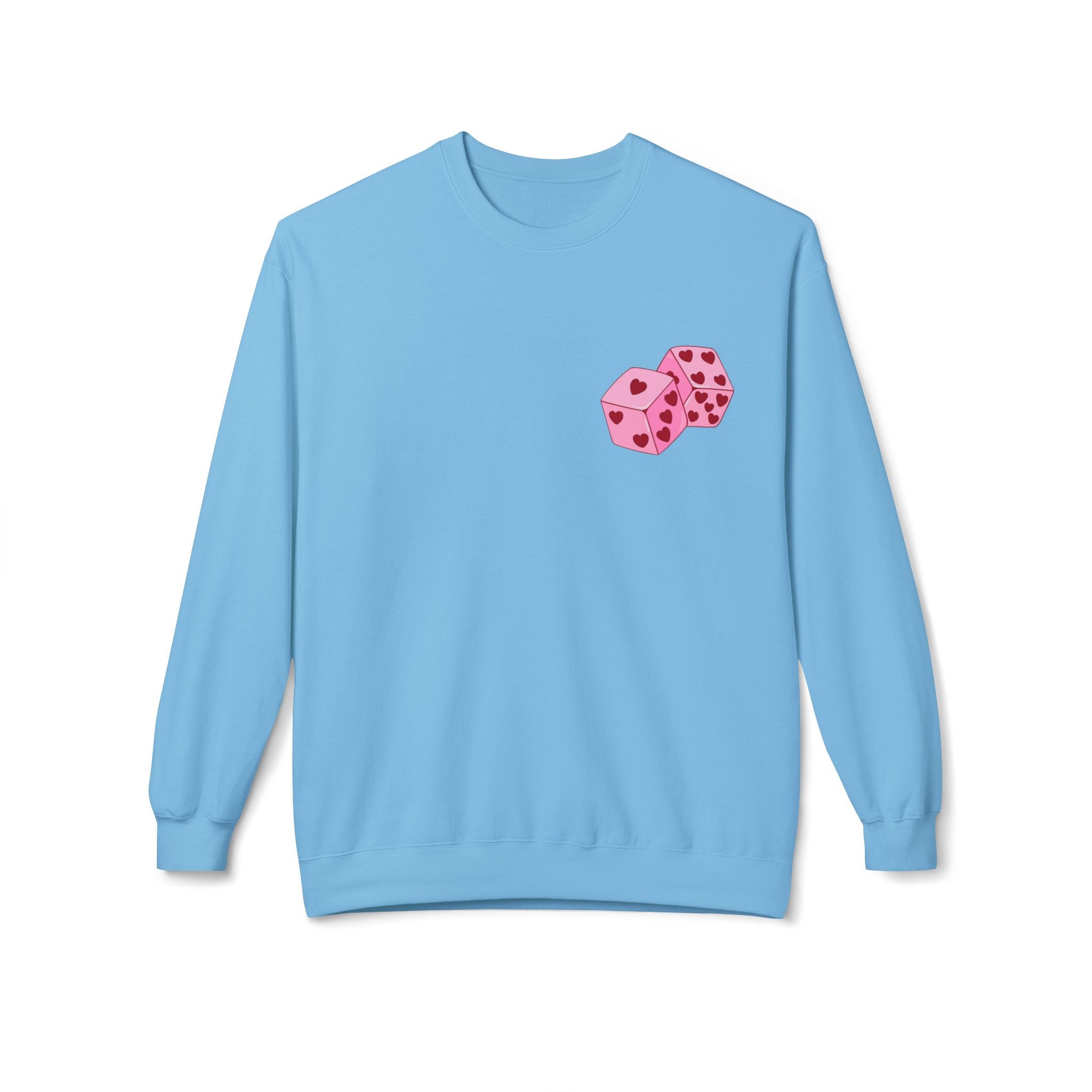 Cupid Valentine's Sweatshirt — Retro Pink Cherub with Heart Sunglasses Crewneck