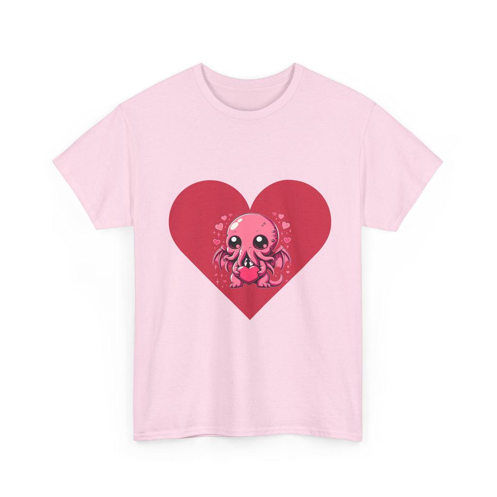 Cute Cthulhu Heart T-Shirt — Kawaii Octopus Valentine Tee