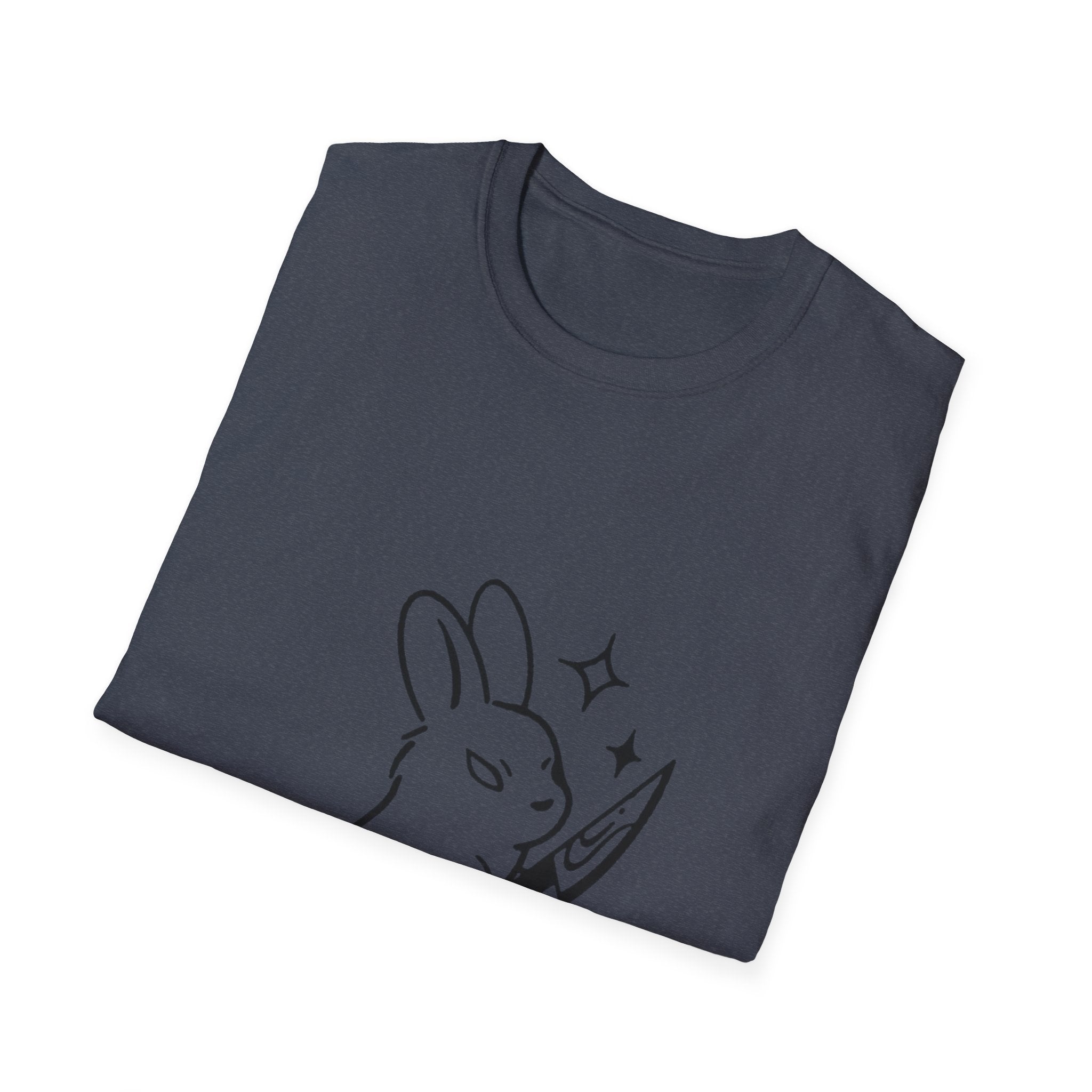 Killer Vibes T-Shirt — Cute Bunny with Knife Graphic Tee