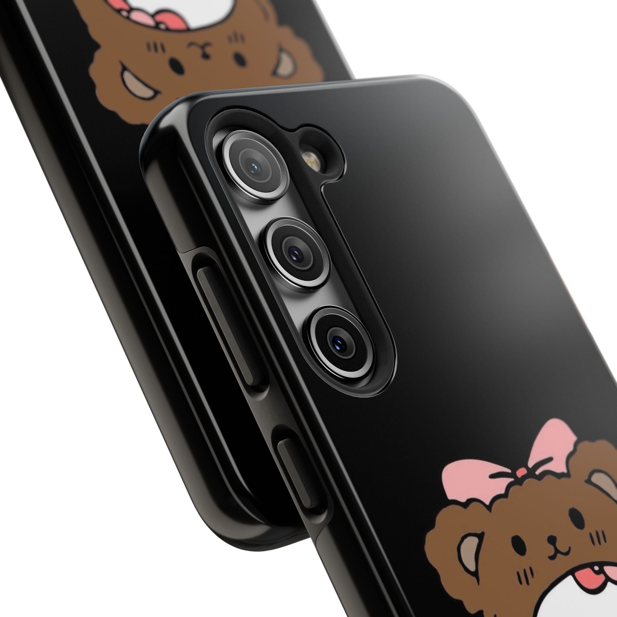 Cute Hello Kitty Bear Heart Tough Phone Case — Protective Cute Cartoon iPhone Cover