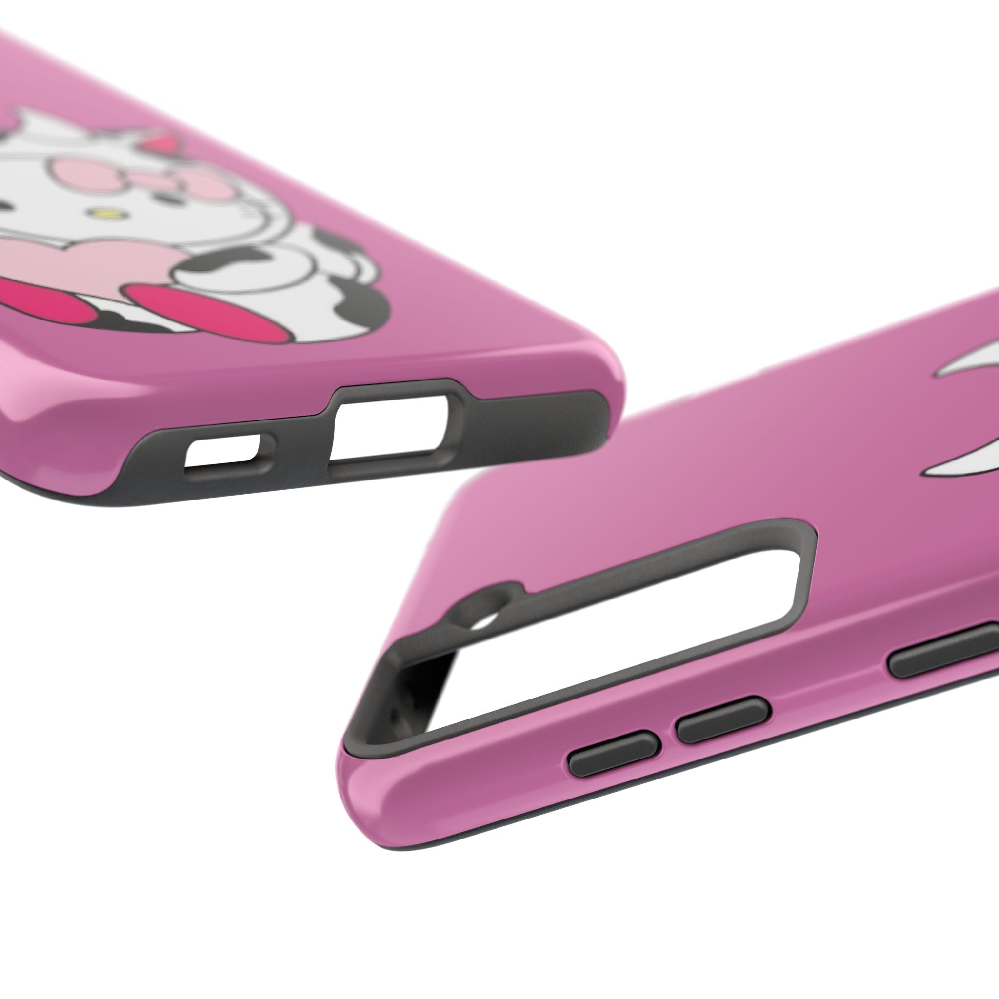 Hello Kitty Cow Cute Tough Phone Case – Pink Heart Protective Cover