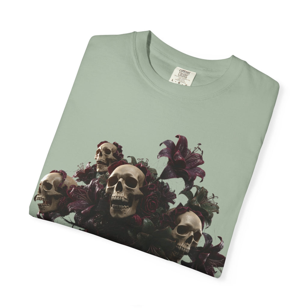 Lil Viper Den Skull Floral Tee — Gothic Graphic T-Shirt