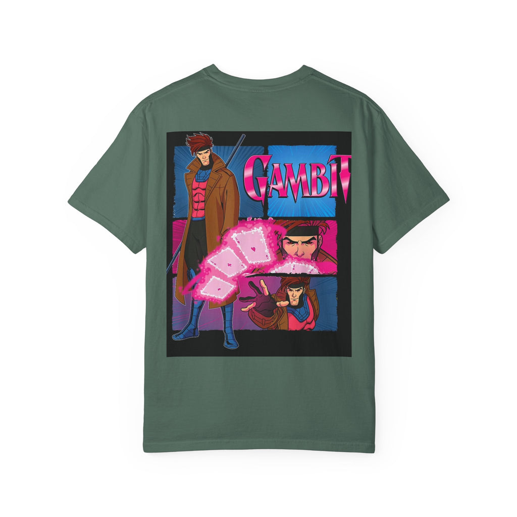 Gambit X‑Men Graphic T-Shirt — Retro Comic Back Print