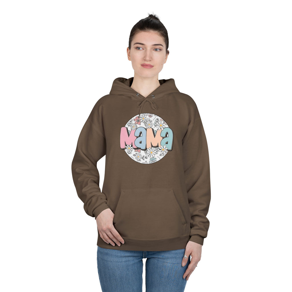 Mama Floral Hoodie — Pastel Retro "Mama" Pullover for Moms | Mother’s Day Gift