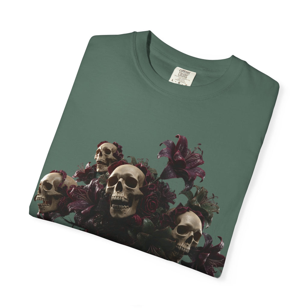 Lil Viper Den Skull Floral Tee — Gothic Graphic T-Shirt