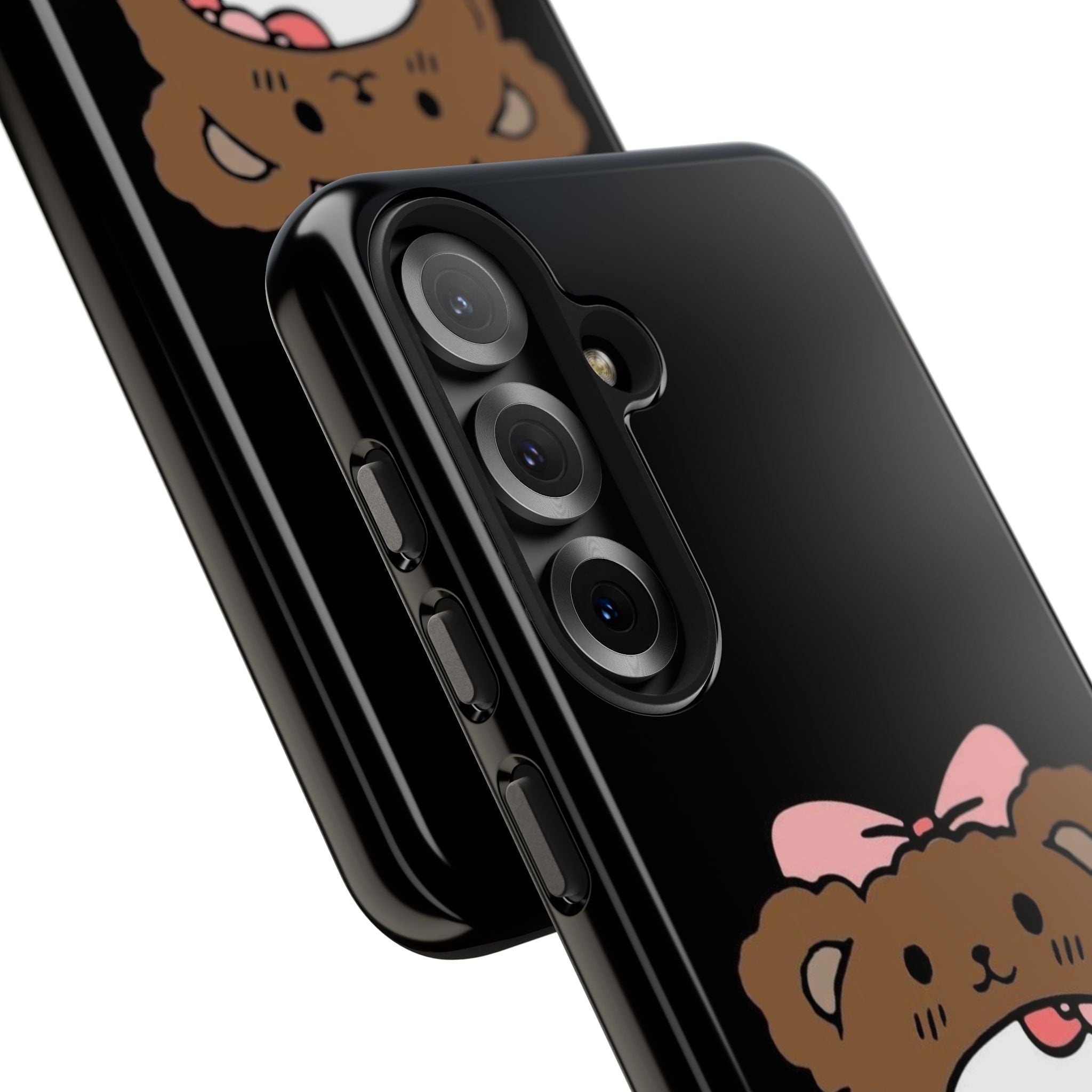 Cute Hello Kitty Bear Heart Tough Phone Case — Protective Cute Cartoon iPhone Cover