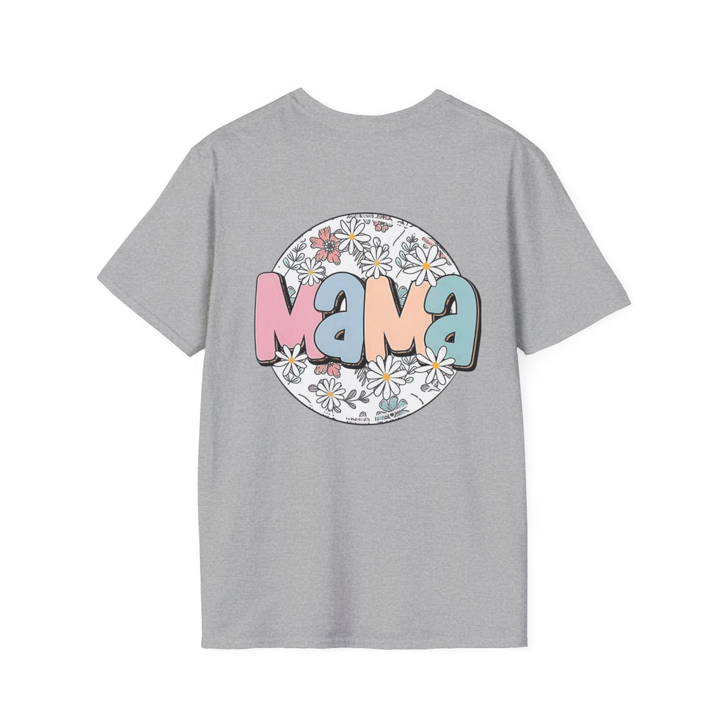 Mama Floral T-Shirt — Cute Smiley Daisy Mom Tee