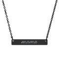 Mama Engraved Bar Necklace — Personalized Horizontal Name Pendant