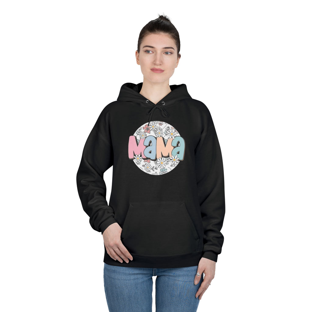 Mama Floral Hoodie — Pastel Retro "Mama" Pullover for Moms | Mother’s Day Gift