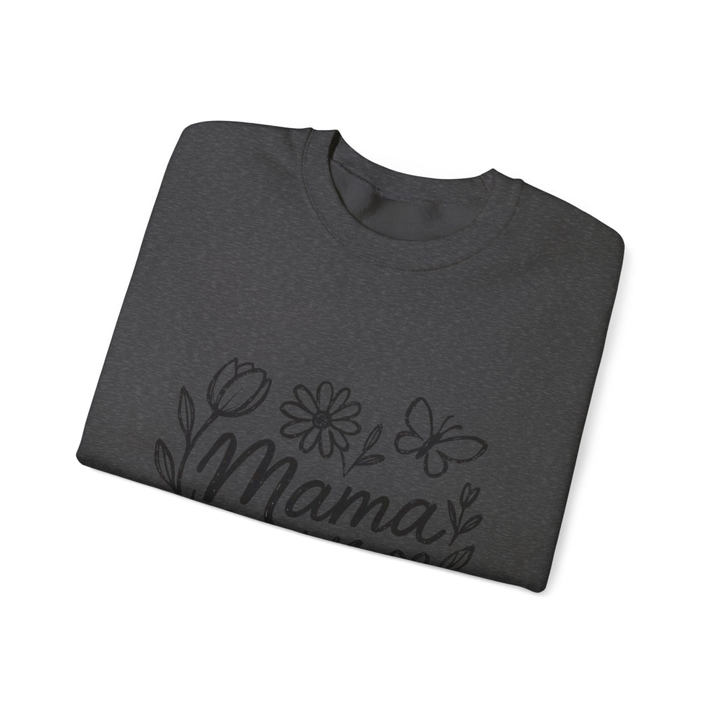 Mama Floral Crewneck Sweatshirt – Hand-Drawn Flowers