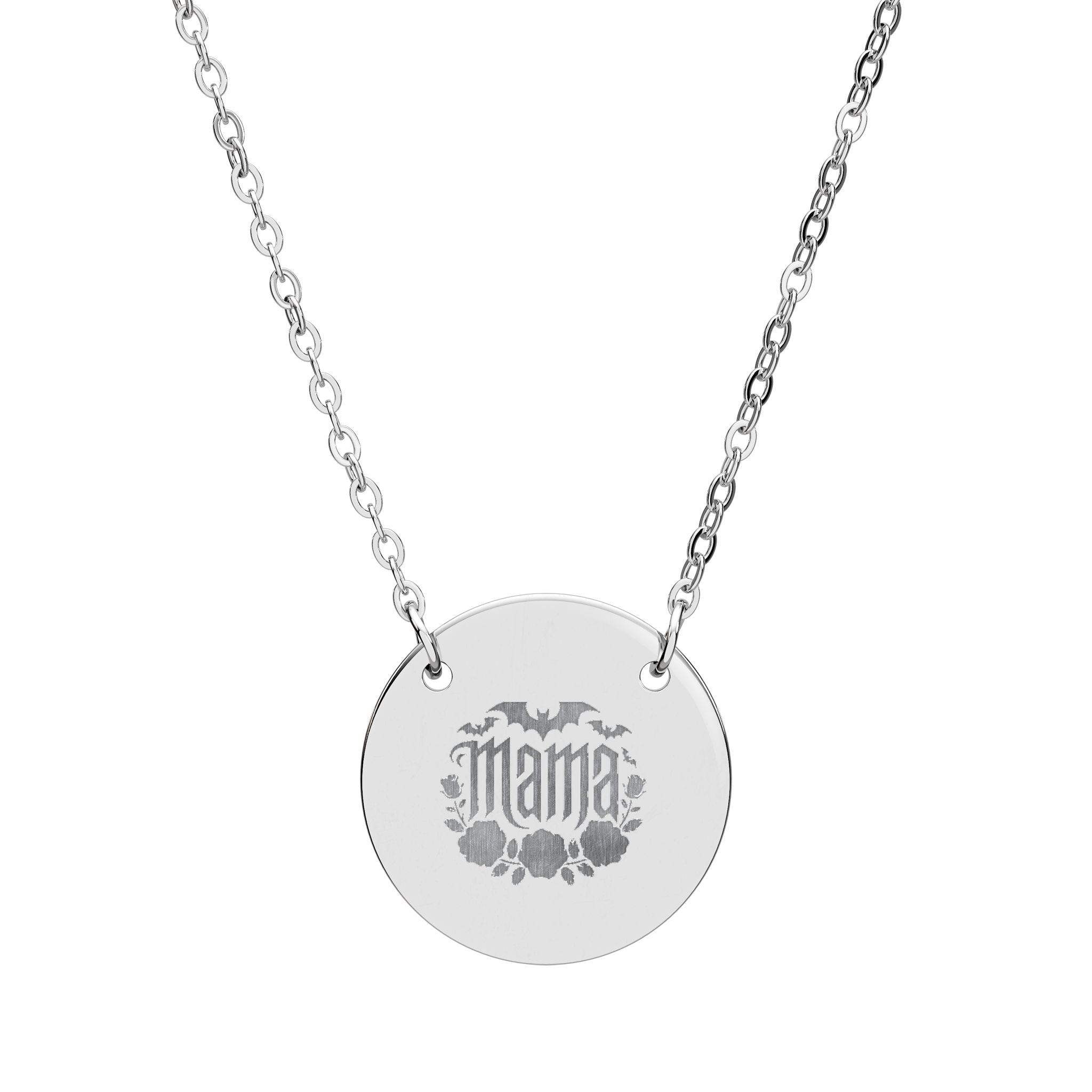 Engraved 'Mama' Circle Necklace — Personalized Mother's Day Pendant