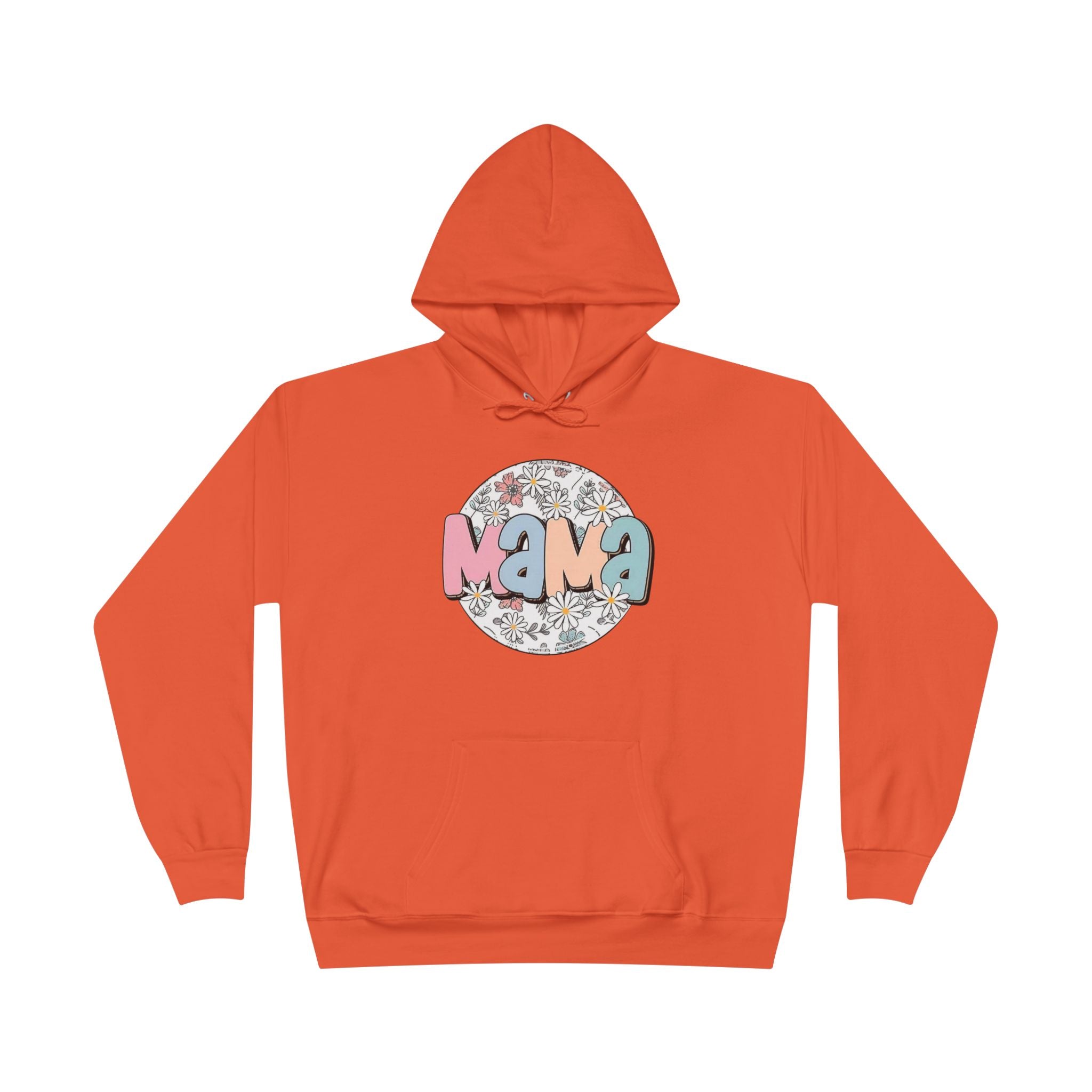 Mama Floral Hoodie — Pastel Retro "Mama" Pullover for Moms | Mother’s Day Gift