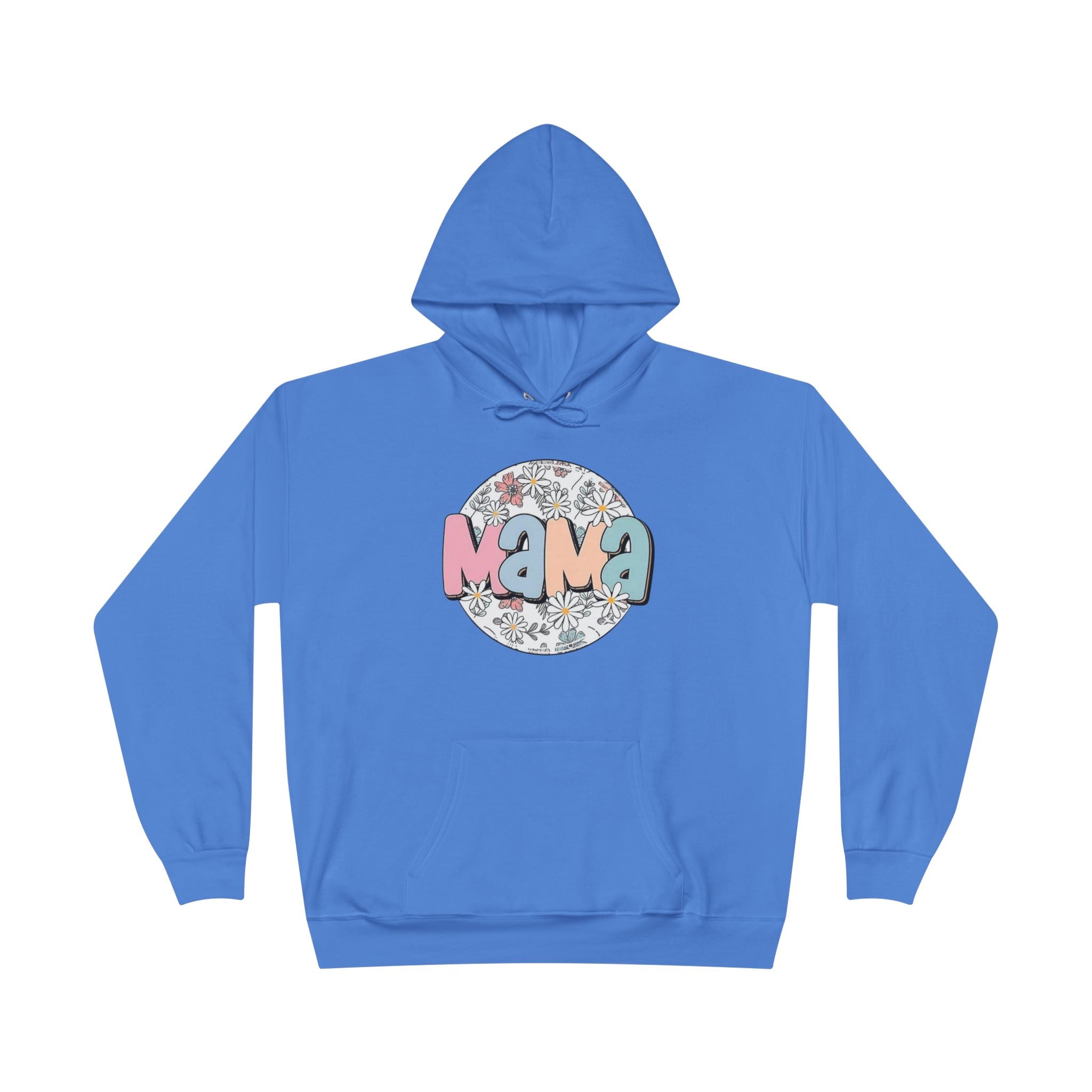 Mama Floral Hoodie — Pastel Retro "Mama" Pullover for Moms | Mother’s Day Gift