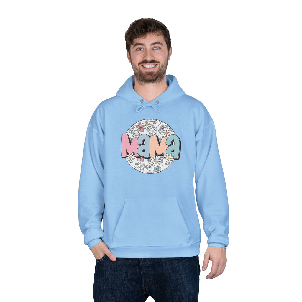 Mama Floral Hoodie — Pastel Retro "Mama" Pullover for Moms | Mother’s Day Gift