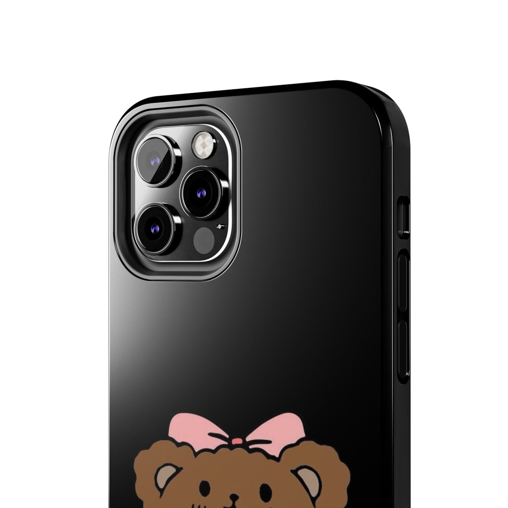 Cute Hello Kitty Bear Heart Tough Phone Case — Protective Cute Cartoon iPhone Cover