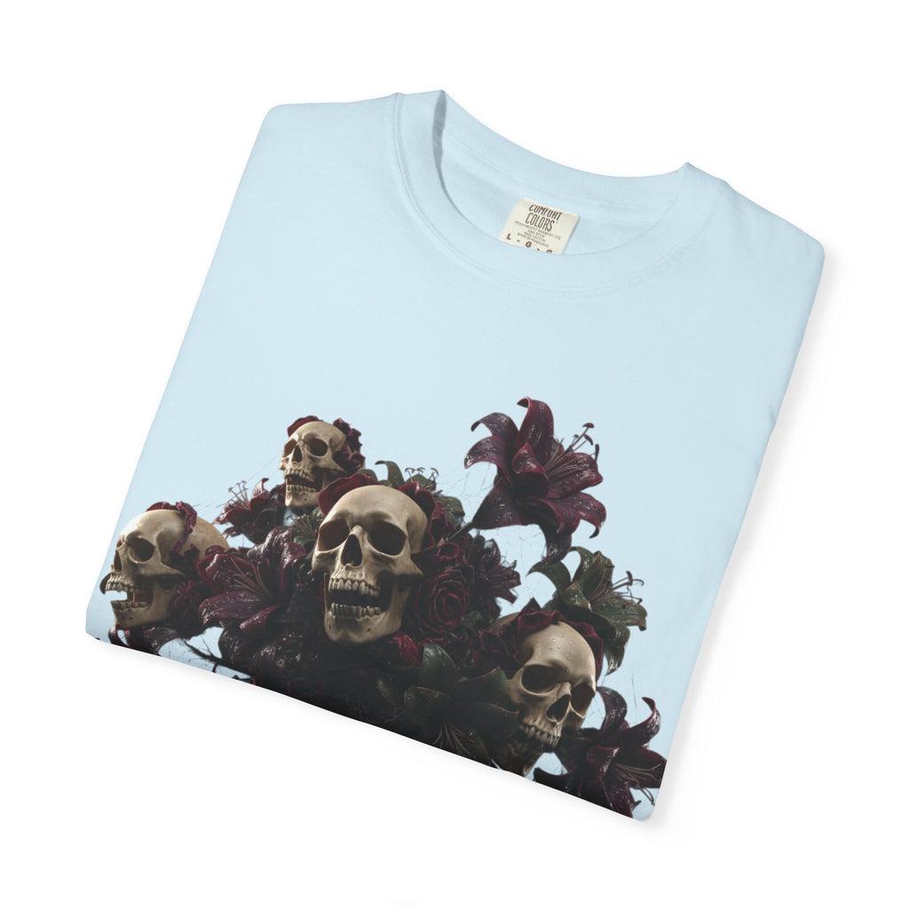 Lil Viper Den Skull Floral Tee — Gothic Graphic T-Shirt