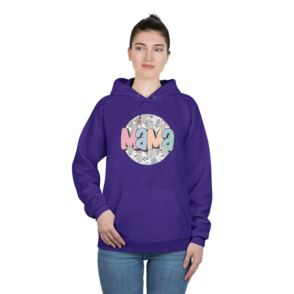 Mama Floral Hoodie — Pastel Retro "Mama" Pullover for Moms | Mother’s Day Gift